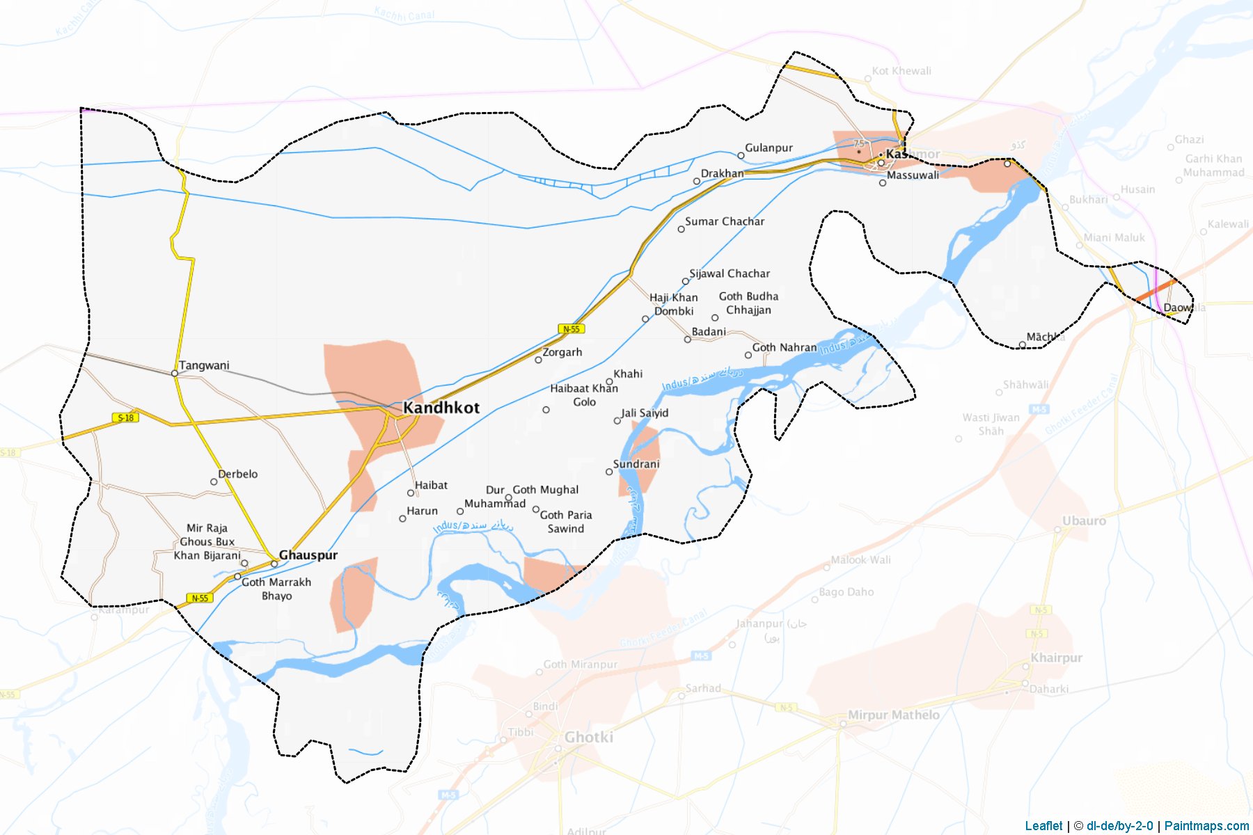 Kashmore (Sindh) Map Cropping Samples-1