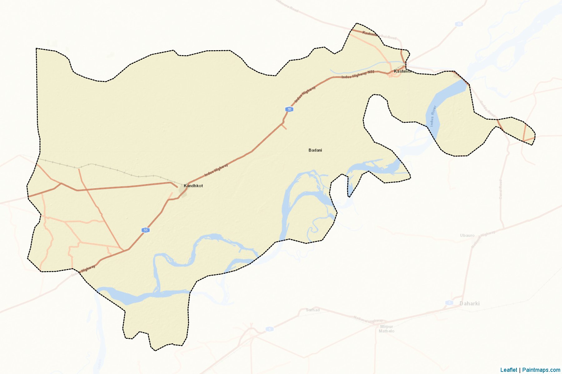 Kashmore (Sindh) Map Cropping Samples-2