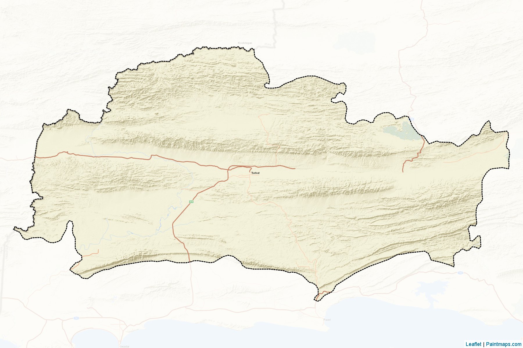 Muestras de recorte de mapas Kech (Balochistan)-2