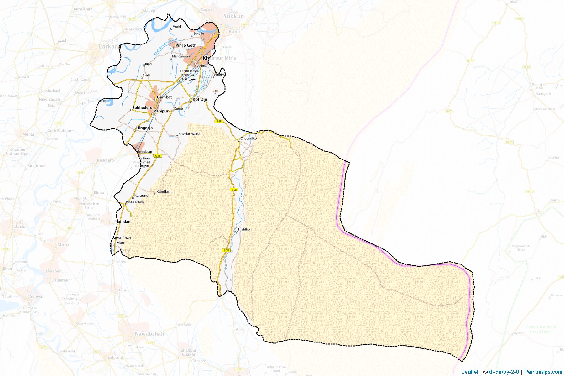 Khairpur (Sindh) Map Cropping Samples-1