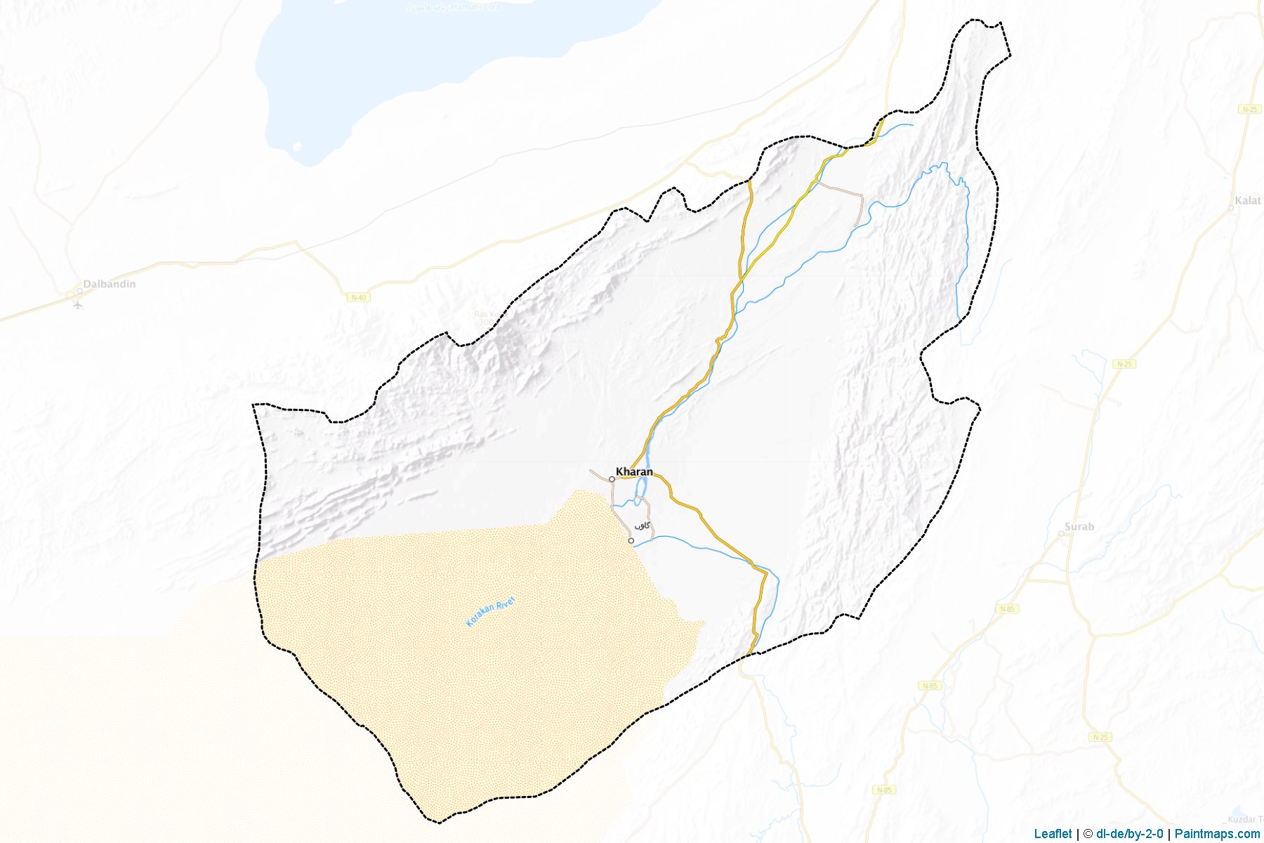 Kharan (Balochistan) Map Cropping Samples-1