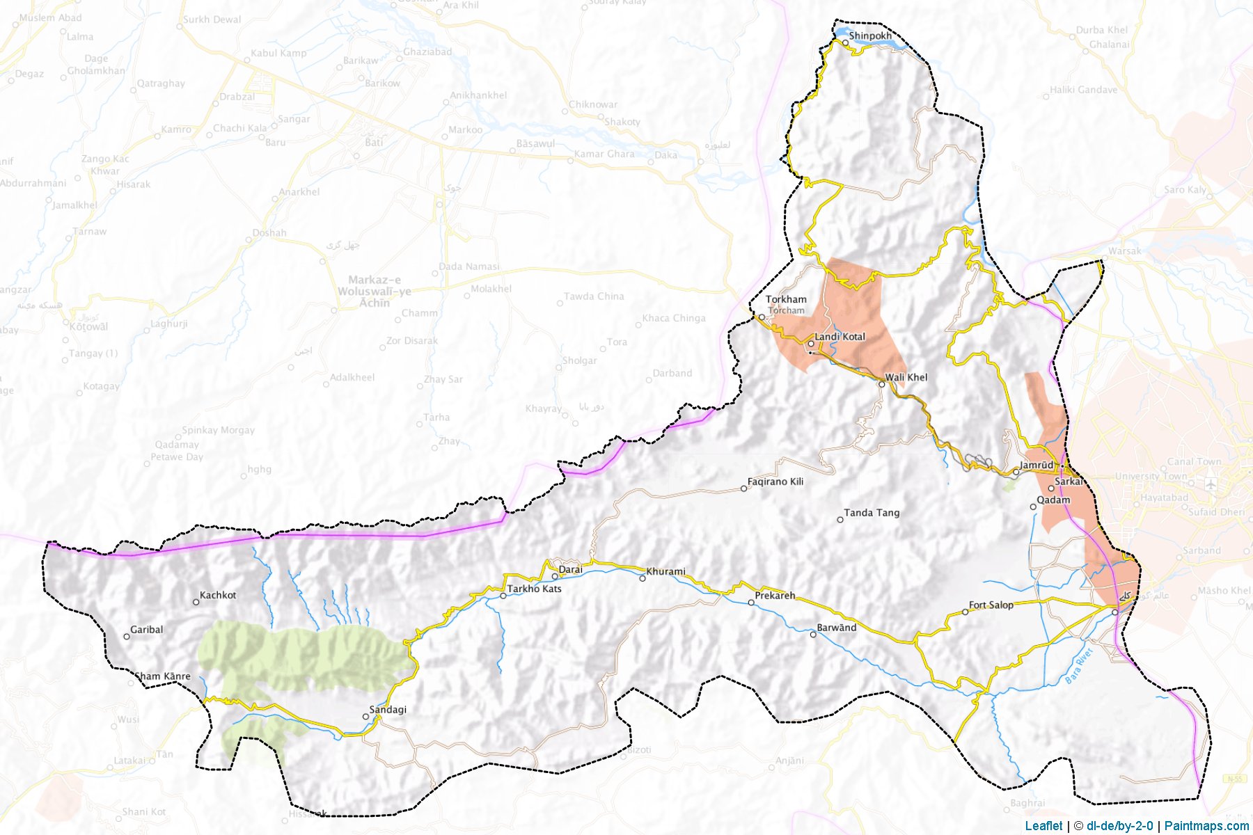 Khyber (Khyber Pakhtunkhwa) Map Cropping Samples-1