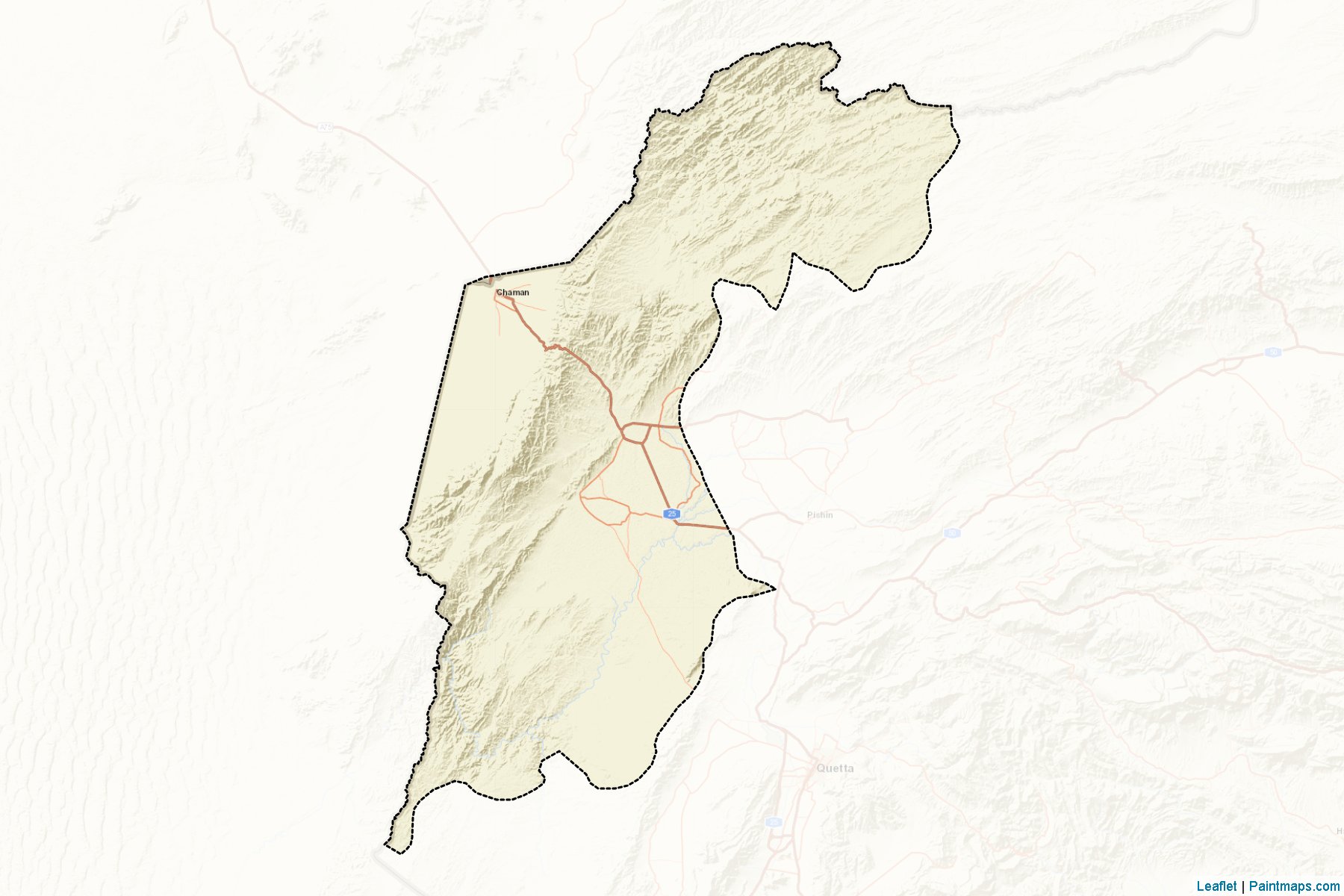 Muestras de recorte de mapas Killa Abdullah (Balochistan)-2