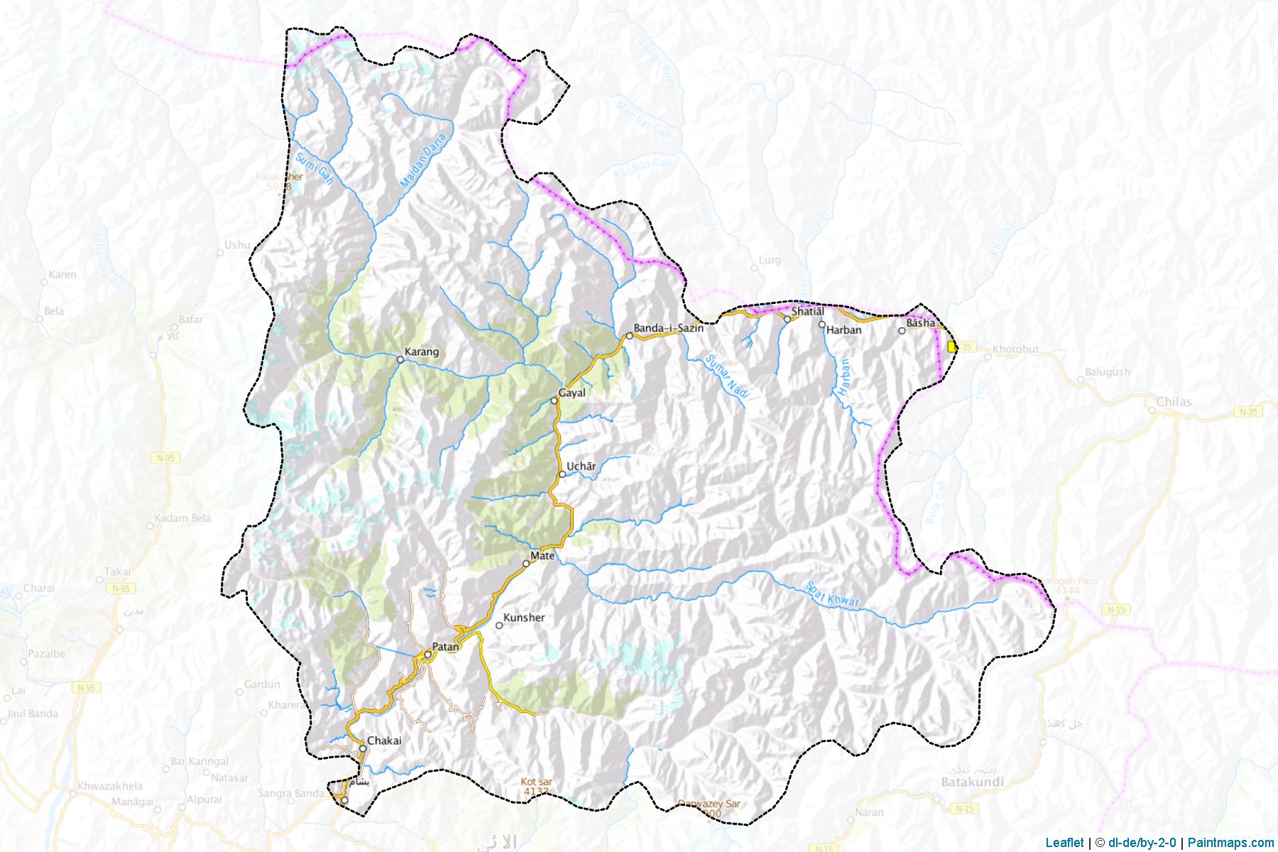 Kohistan (Khyber Pakhtunkhwa) Map Cropping Samples-1