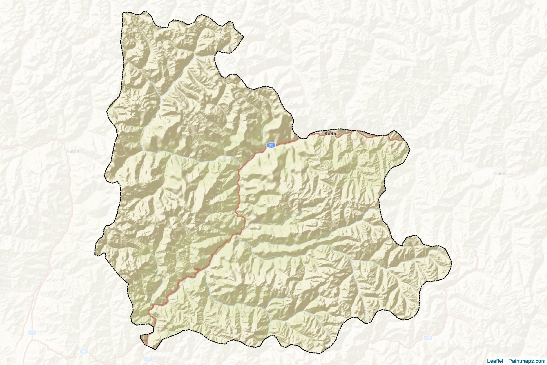 Kohistan (Khyber Pakhtunkhwa) Map Cropping Samples-2