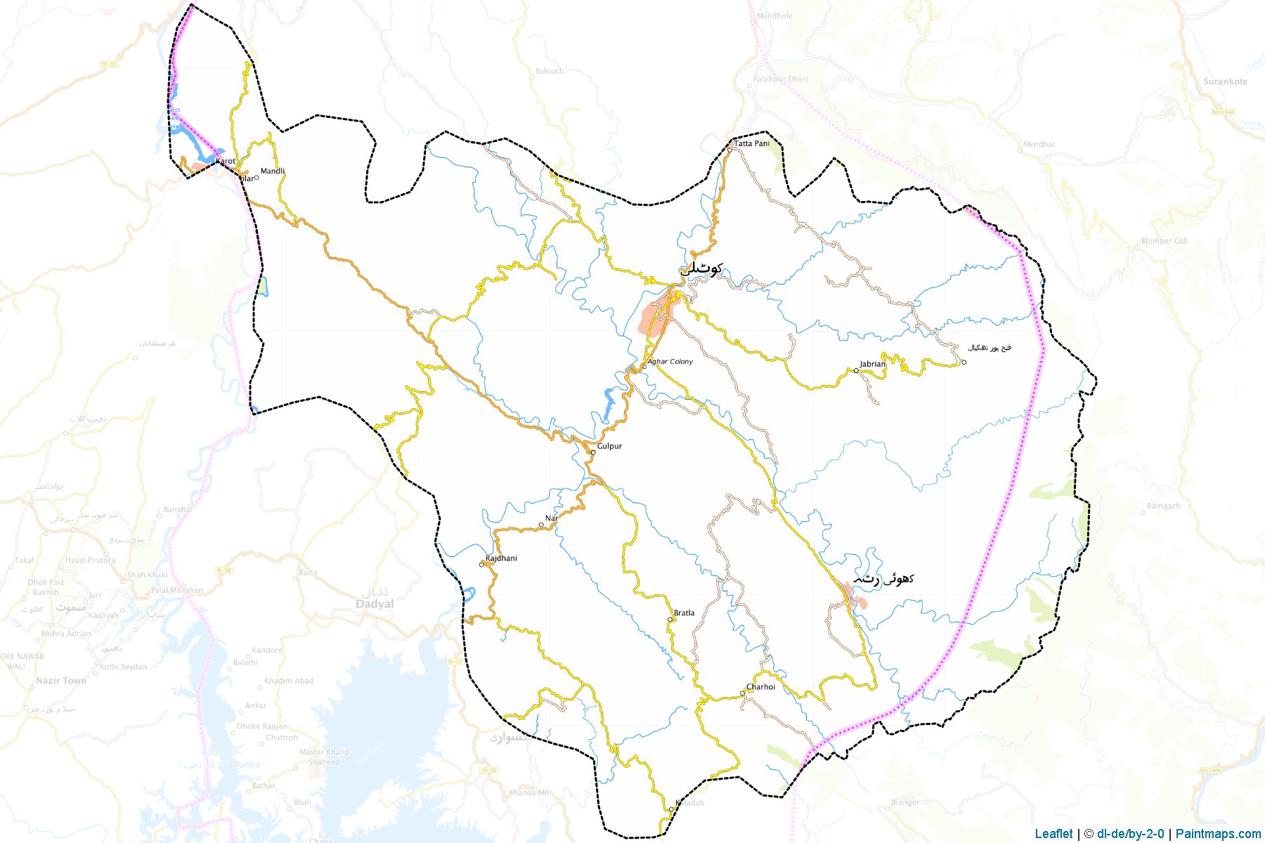 Kotli (Azad Kashmir) Map Cropping Samples-1