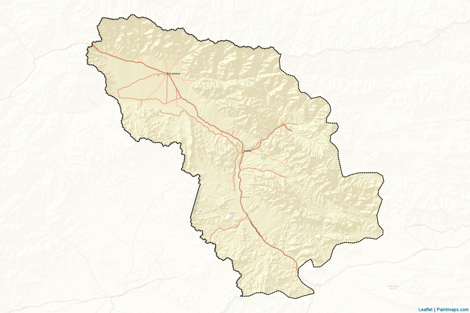 Kurram (Khyber Pakhtunkhwa) Map Cropping Samples-2