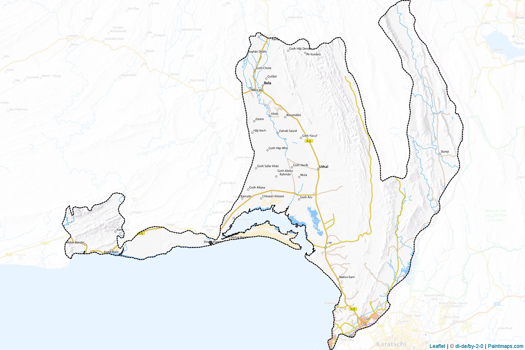 Las Bela (Balochistan) Map Cropping Samples-1