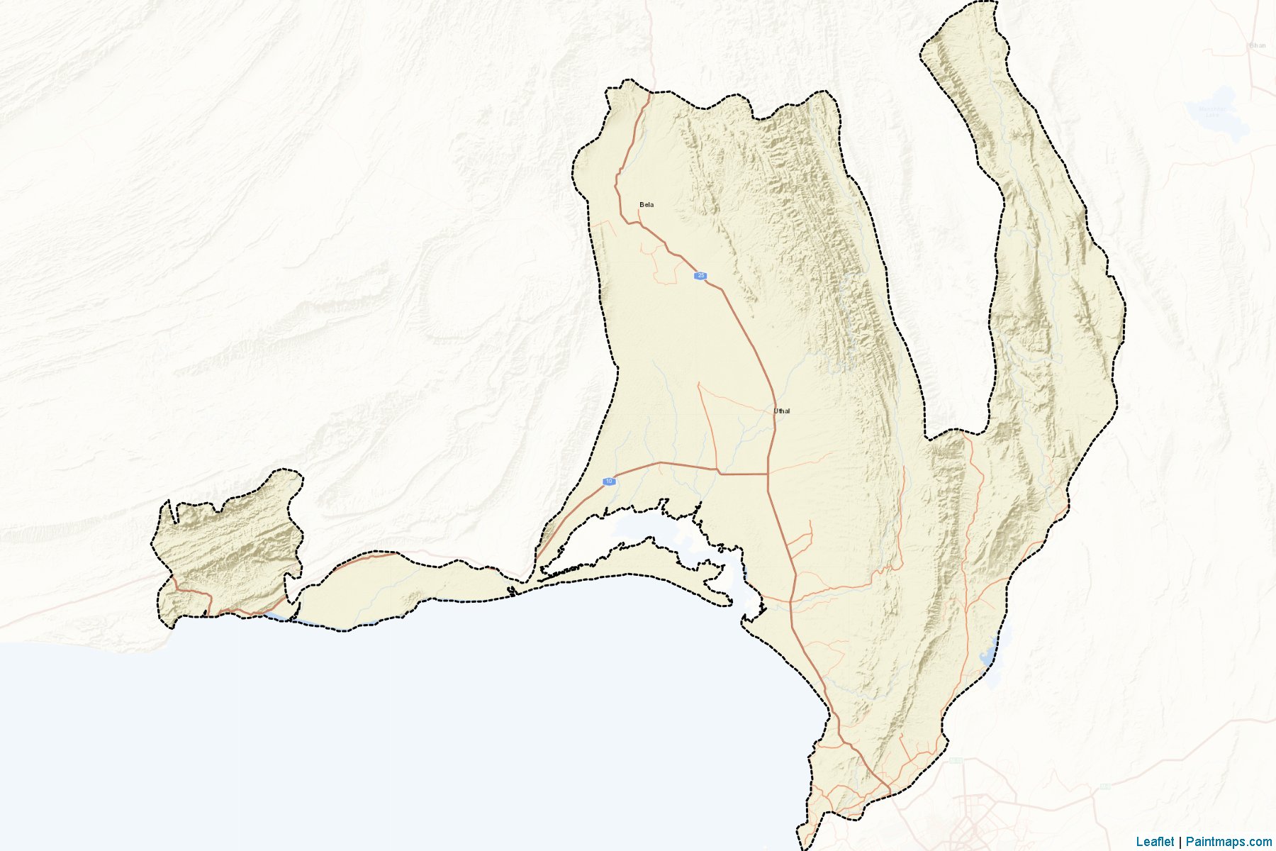 Las Bela (Balochistan) Map Cropping Samples-2