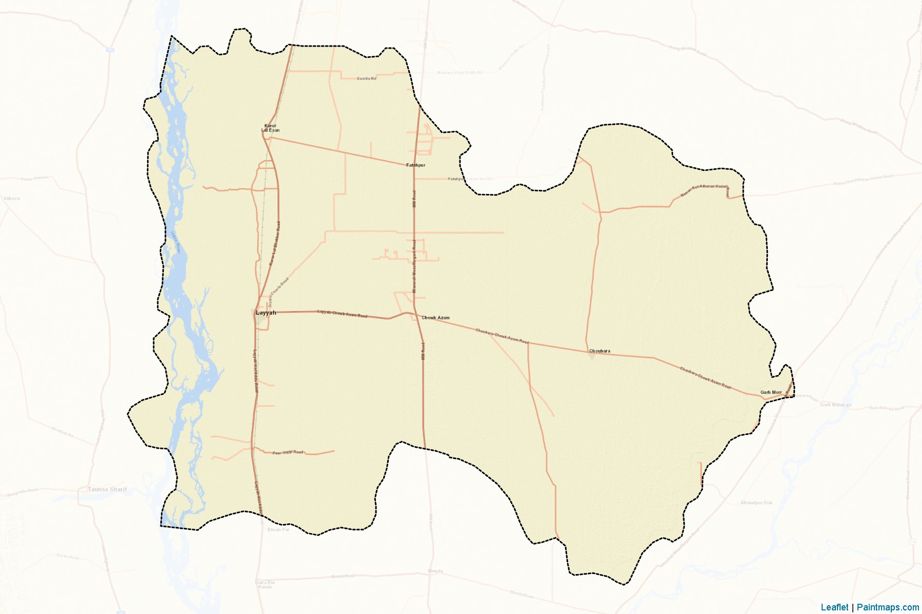 Layyah (Punjab) Map Cropping Samples-2