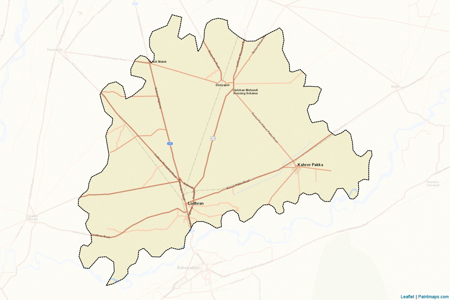 Lodhran (Punjab) Map Cropping Samples-2