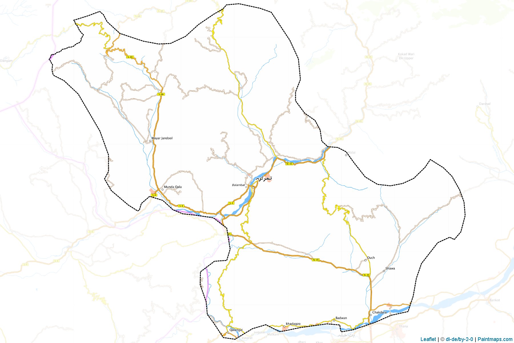 Lower Dir (Khyber Pakhtunkhwa) Map Cropping Samples-1