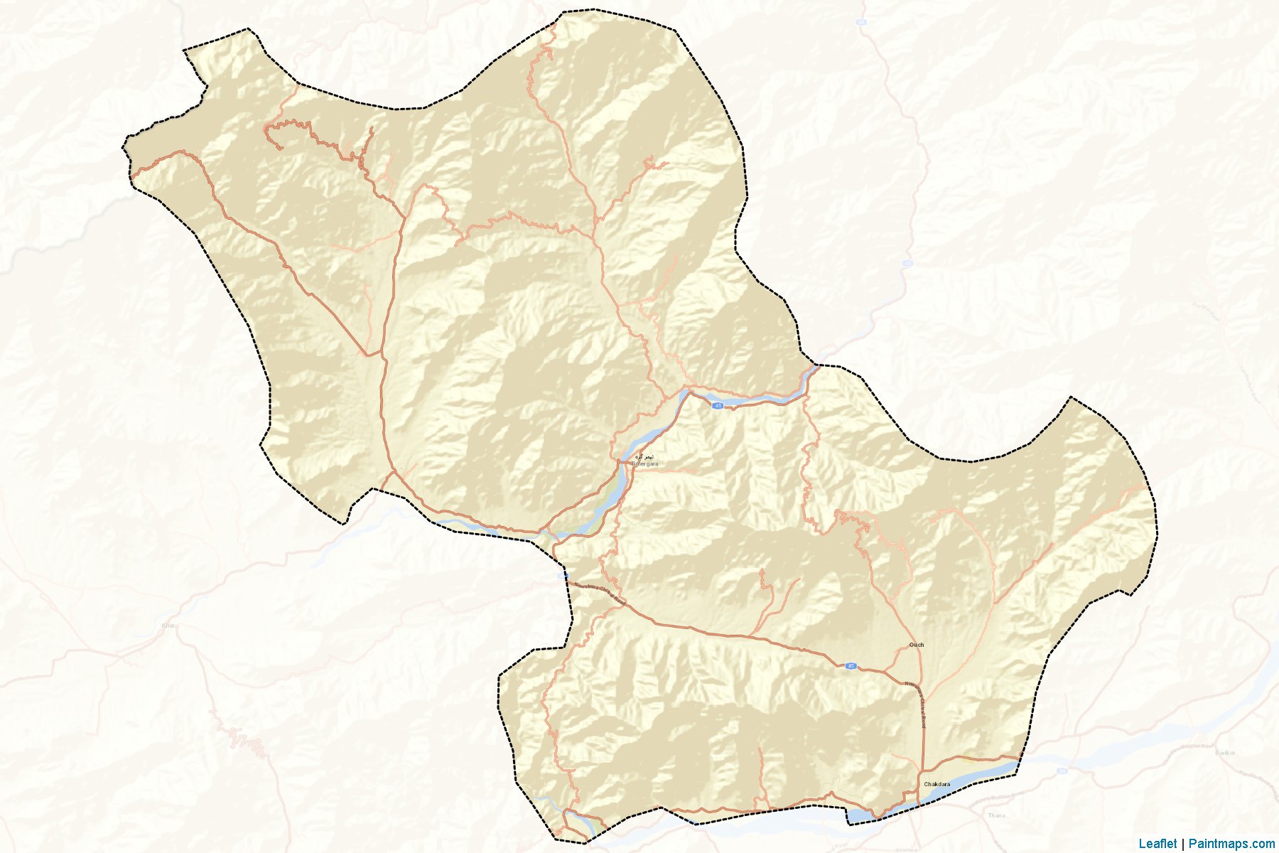 Lower Dir (Khyber Pakhtunkhwa) Map Cropping Samples-2