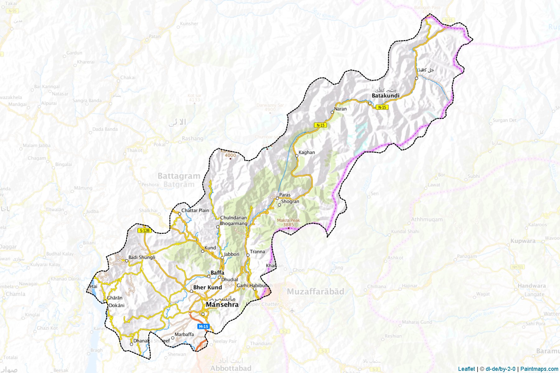 Mansehra (Khyber Pakhtunkhwa) Map Cropping Samples-1