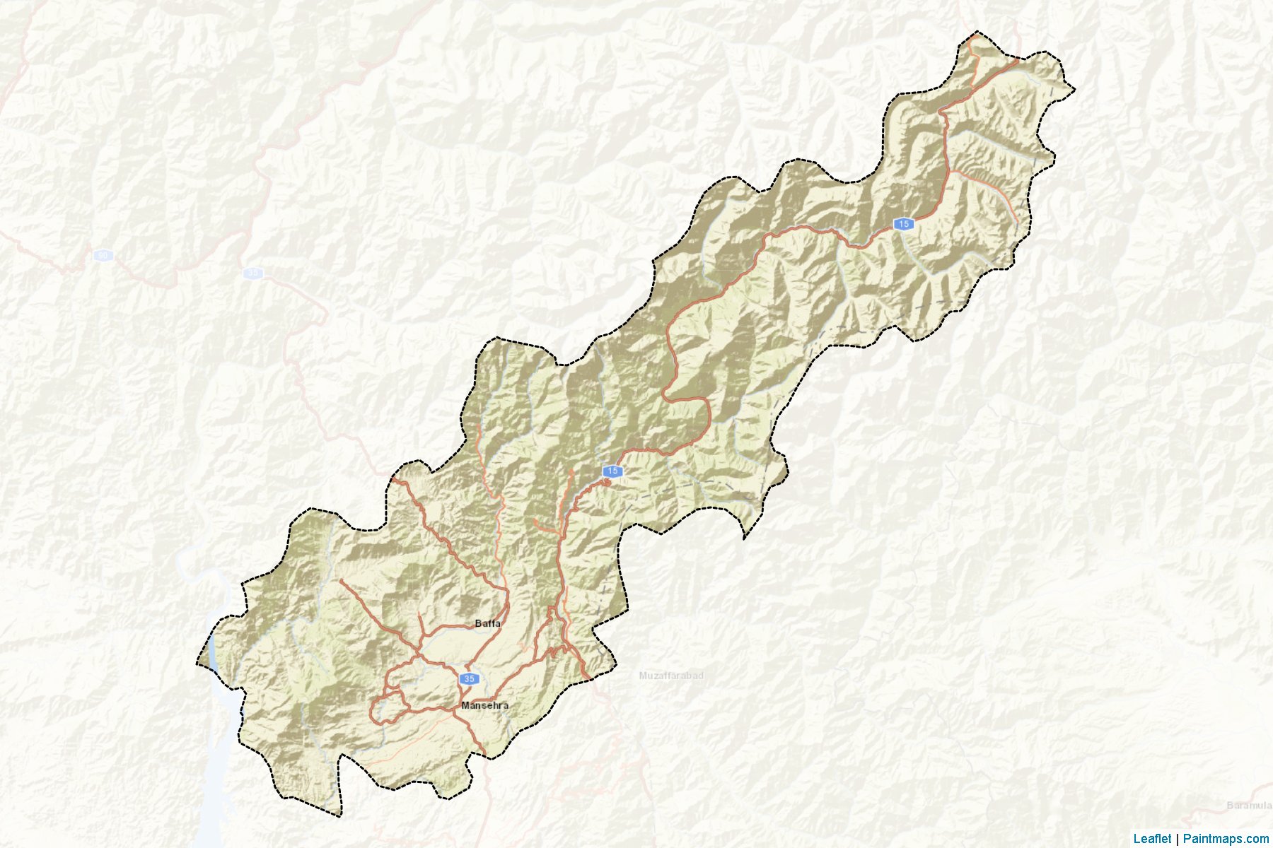 Mansehra (Khyber Pakhtunkhwa) Map Cropping Samples-2