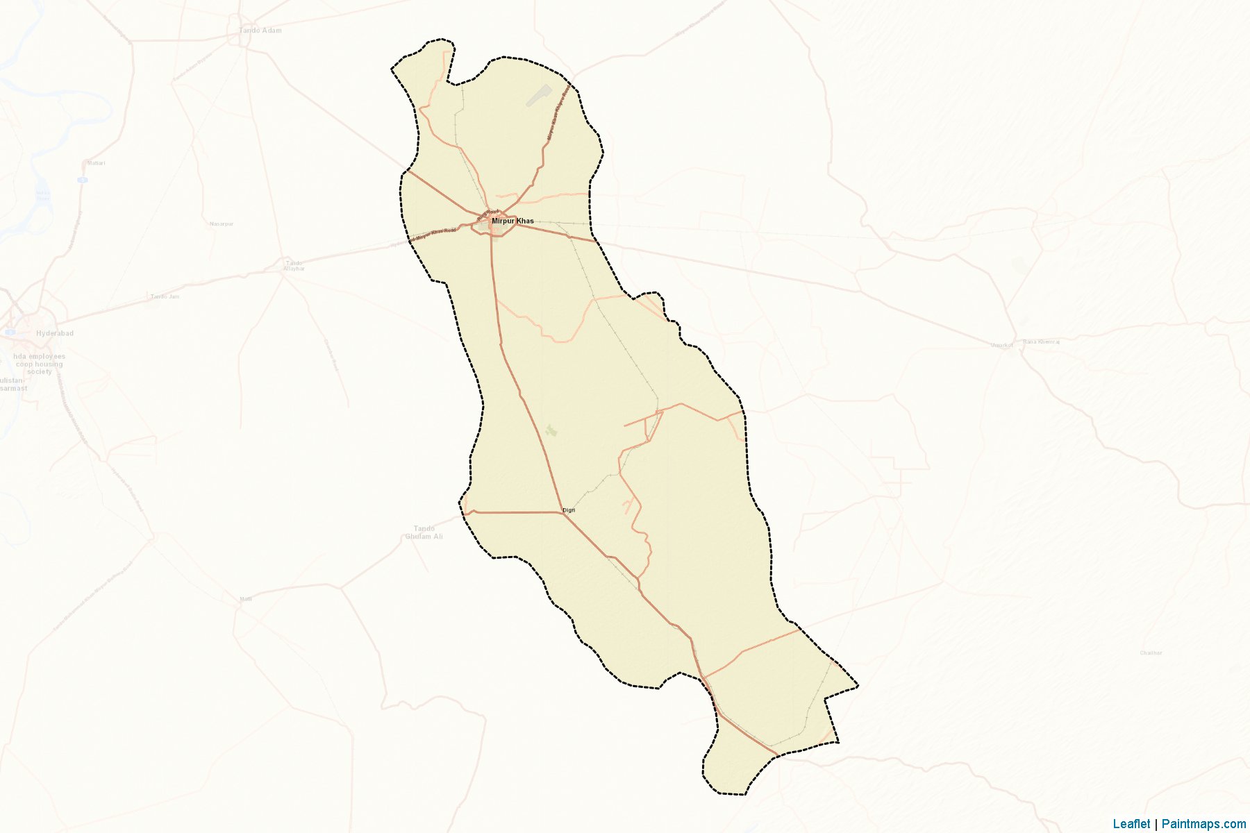 Mirpur Khas (Sindh) Map Cropping Samples-2