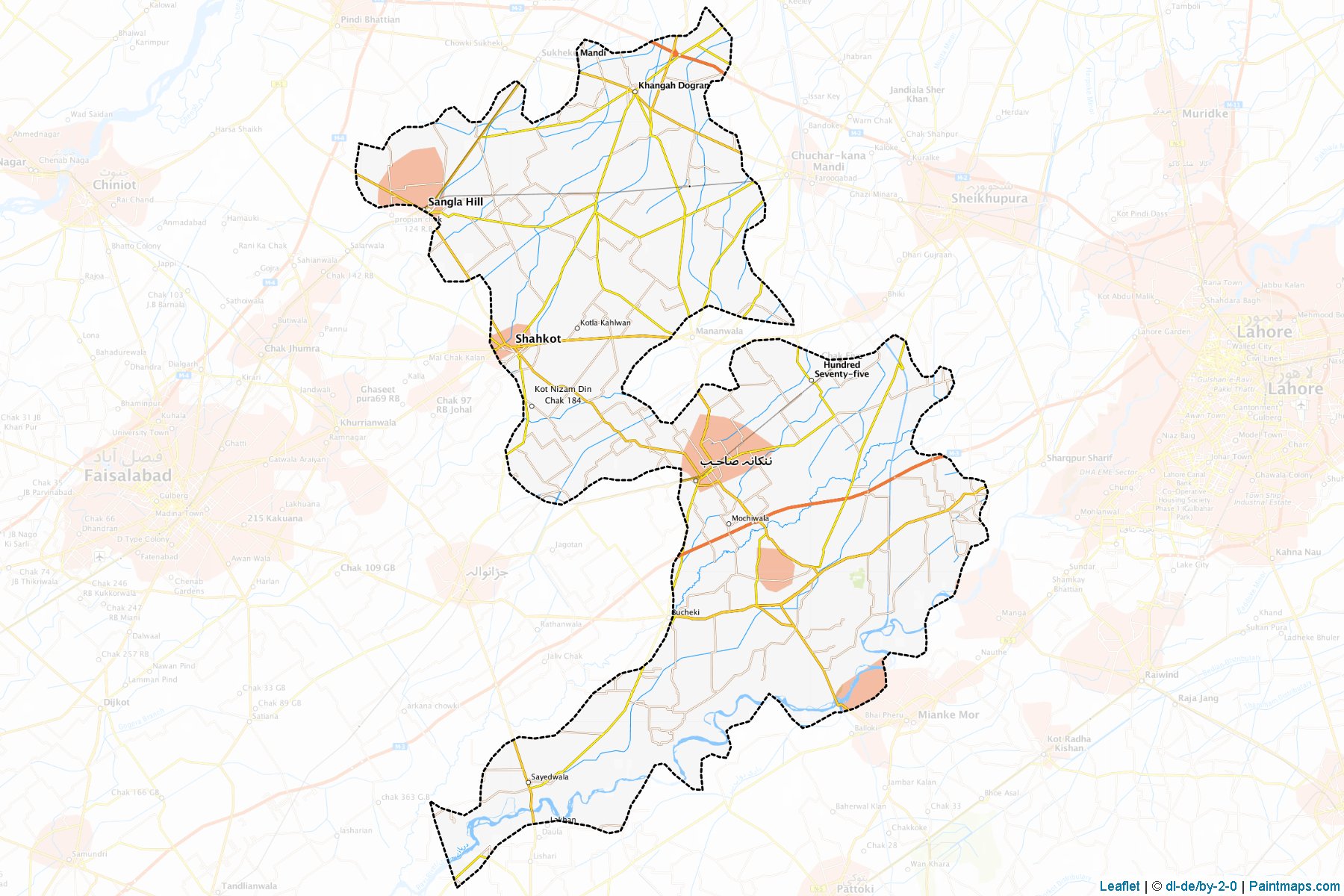 Nankana Sahib (Punjab) Map Cropping Samples-1