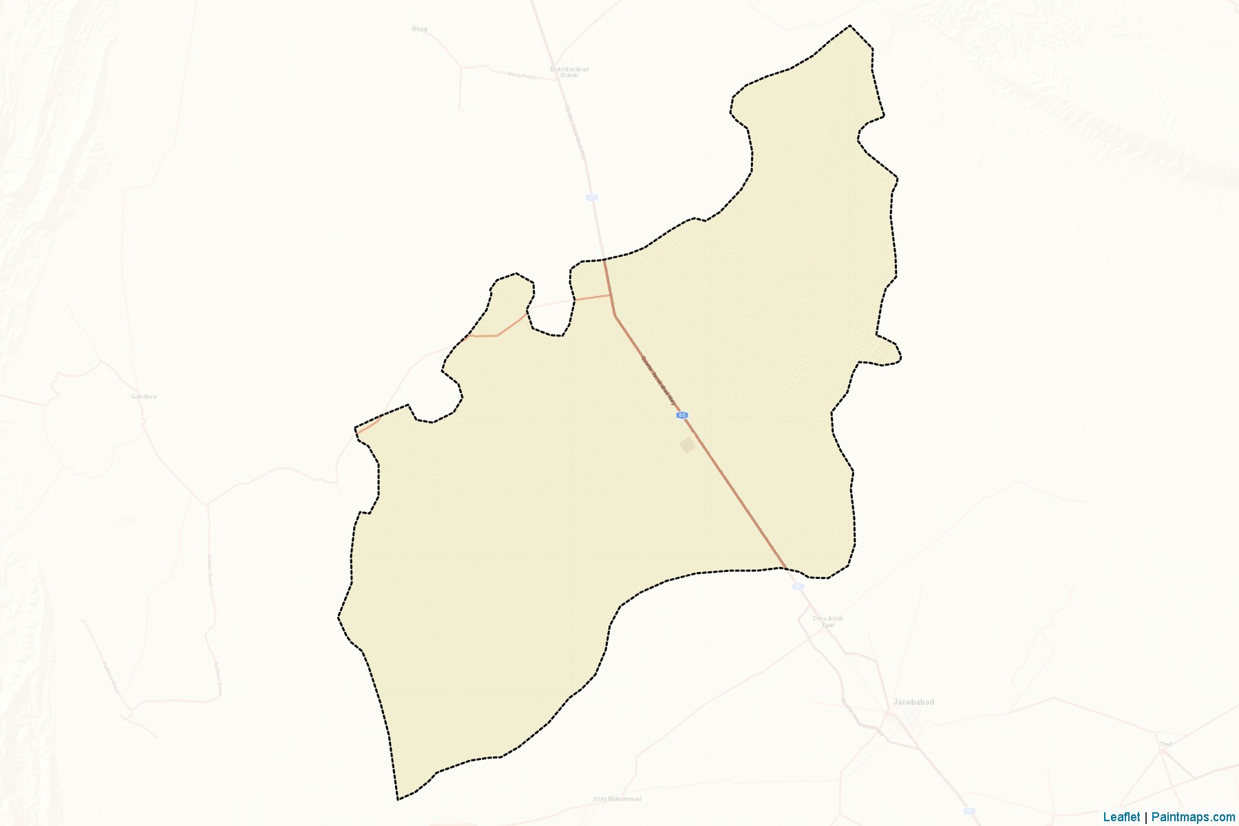 Muestras de recorte de mapas Nasirabad (Balochistan)-2