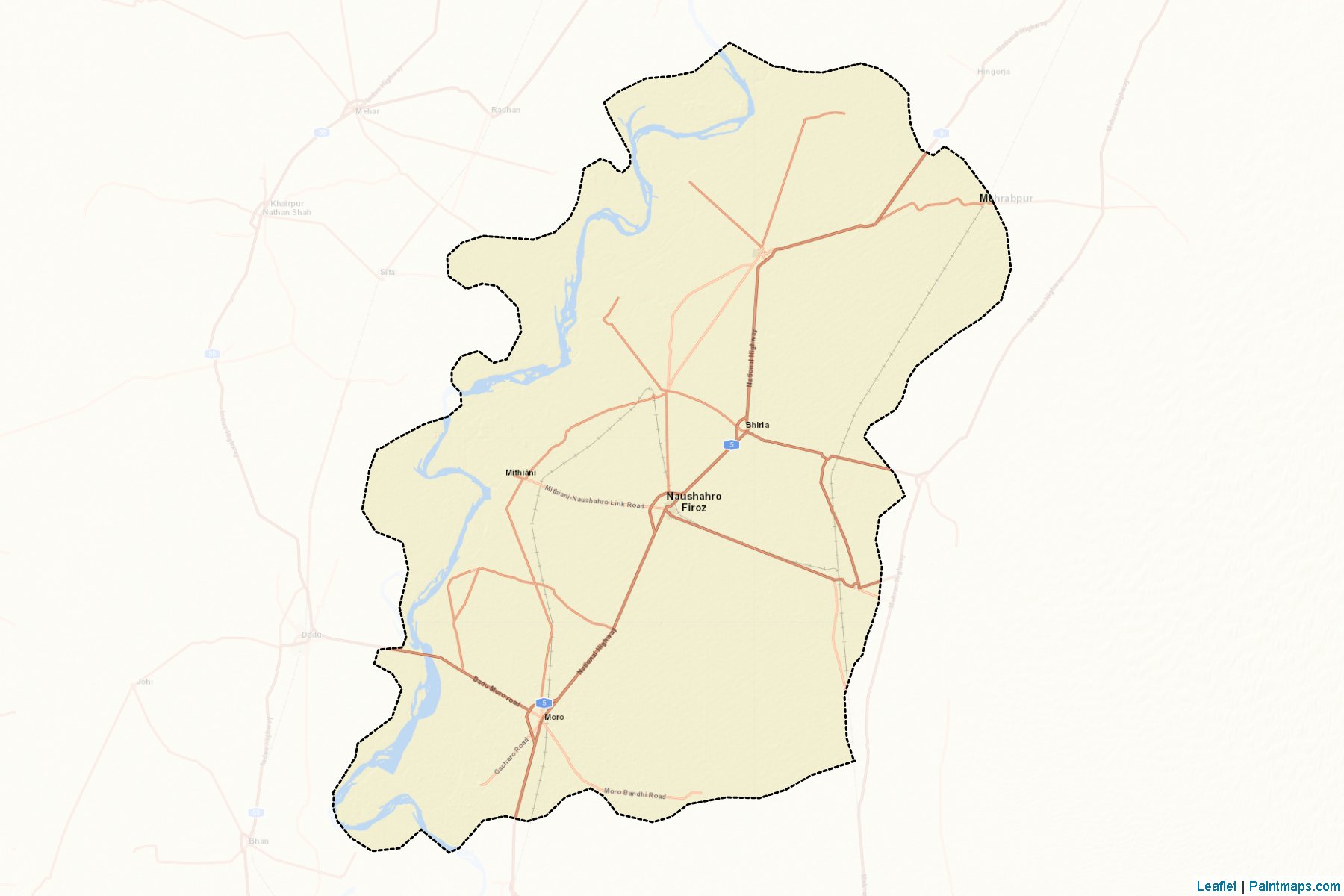 Naushahro Feroze (Sindh) Map Cropping Samples-2