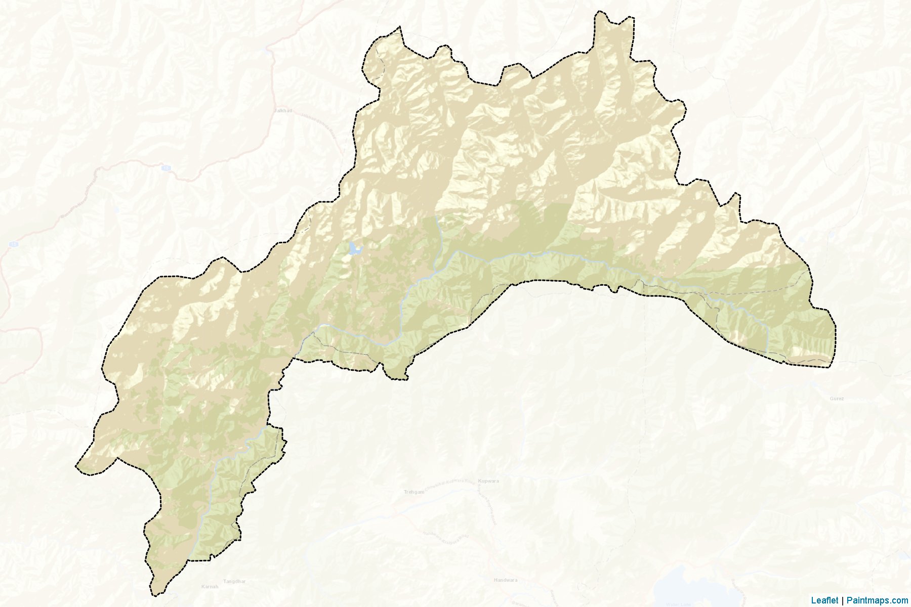 Neelum (Azad Kashmir) Map Cropping Samples-2