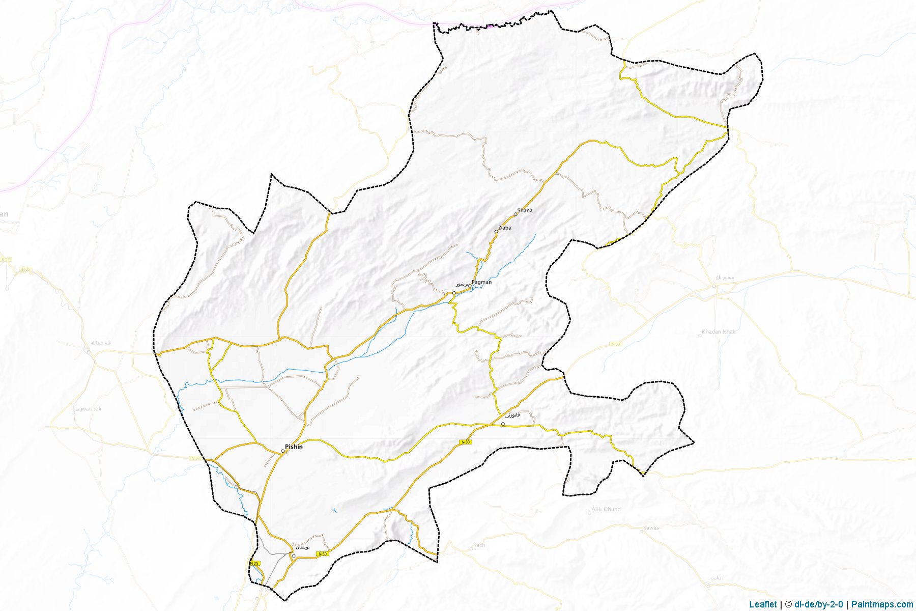 Pishin (Balochistan) Map Cropping Samples-1