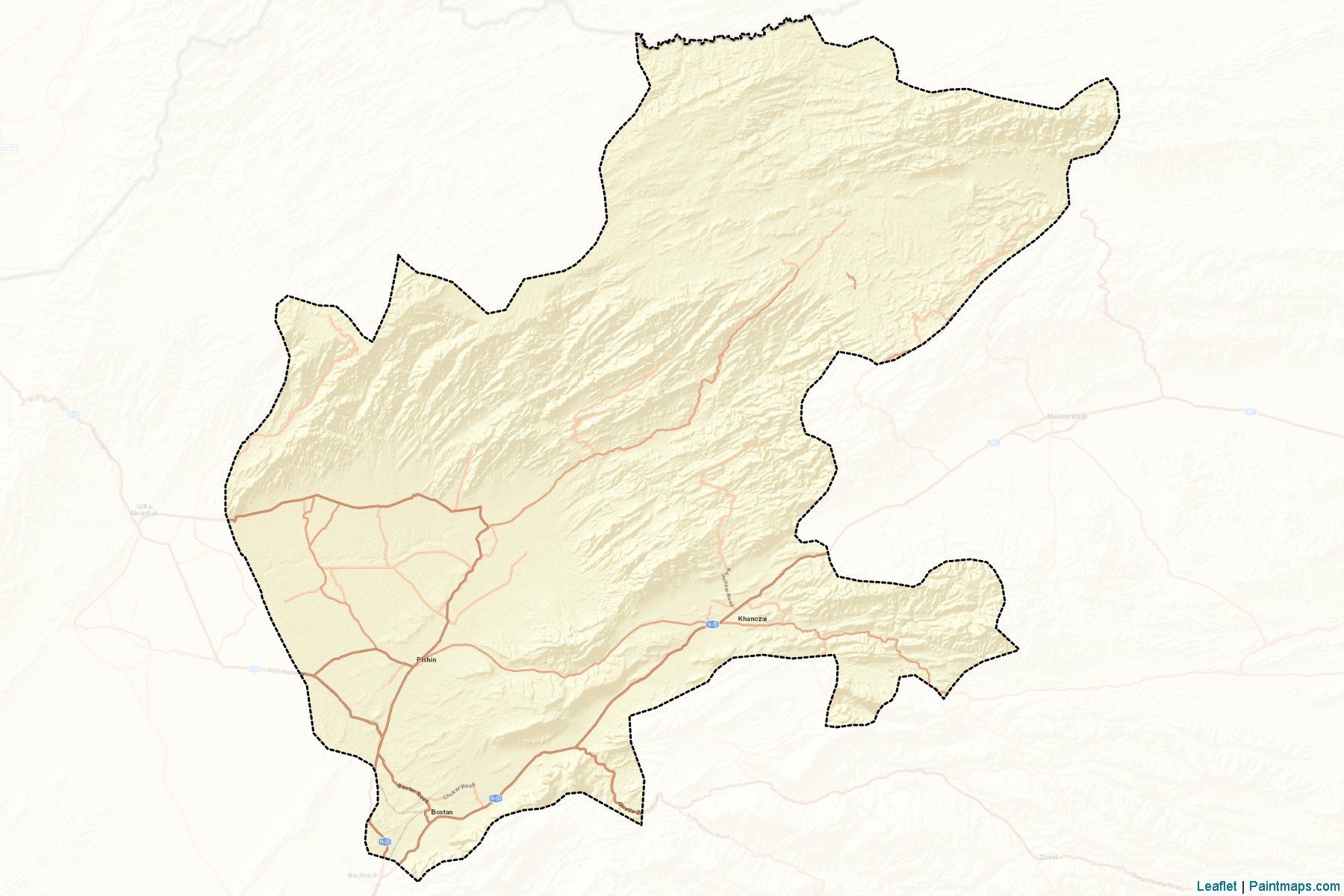 Pishin (Balochistan) Map Cropping Samples-2