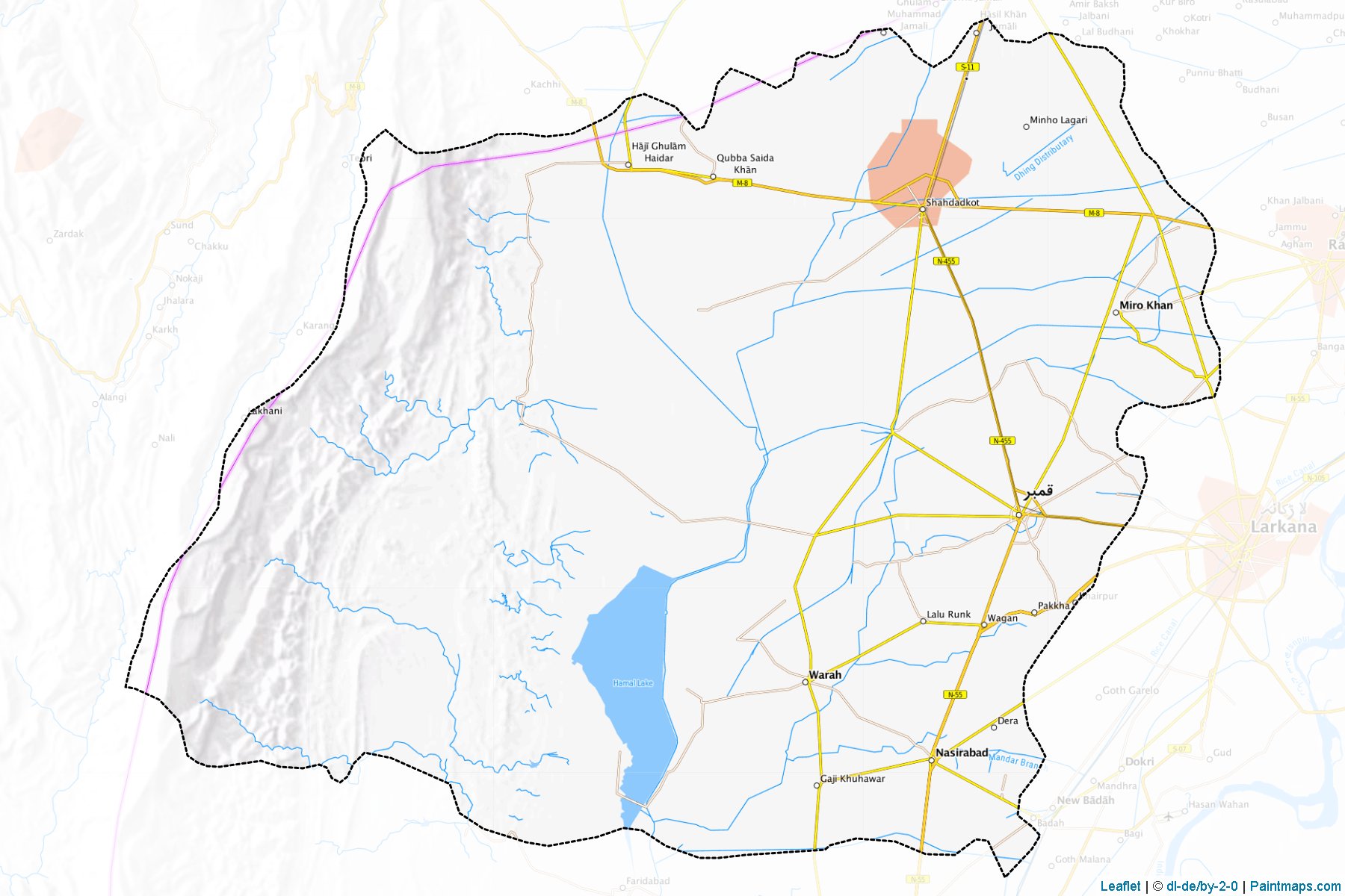 Qambar Shahdadkot (Sindh) Map Cropping Samples-1