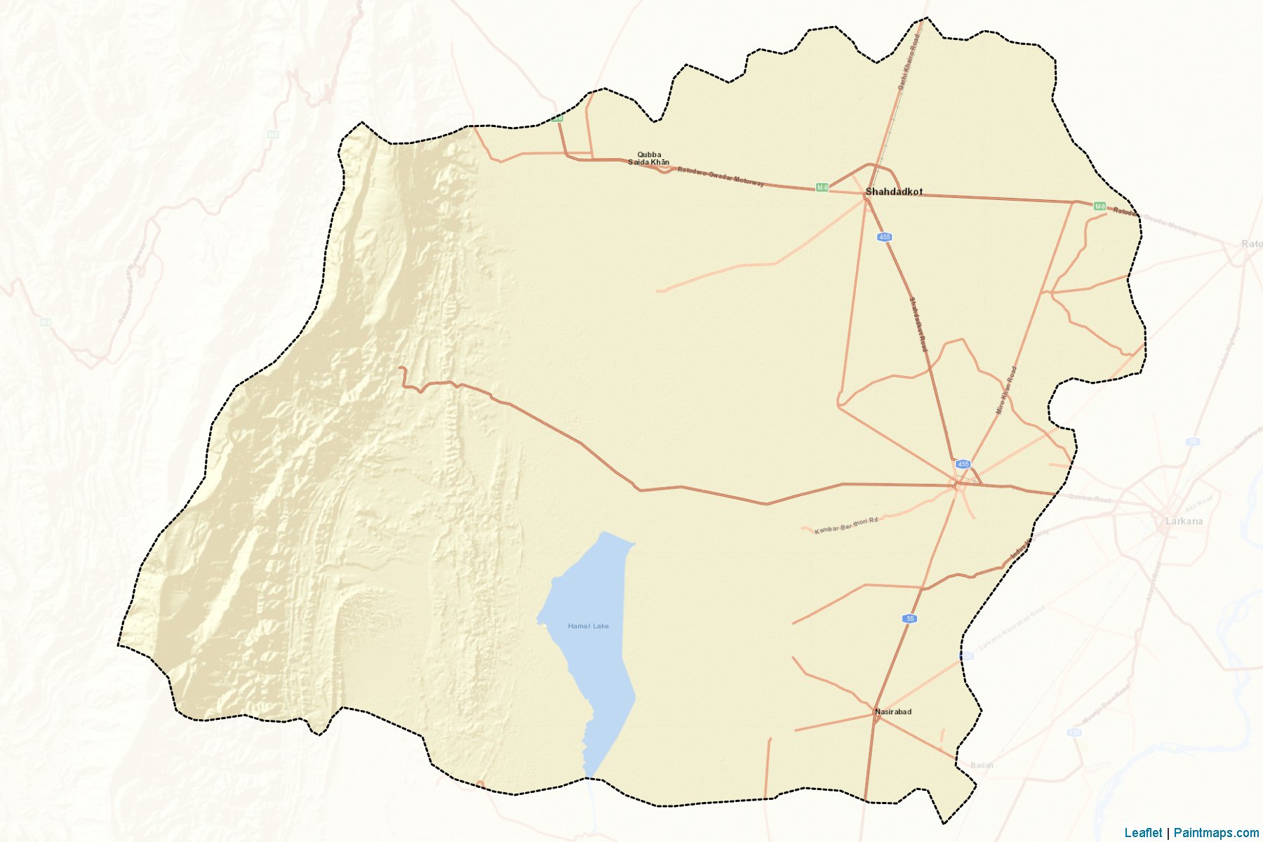 Qambar Shahdadkot (Sindh) Map Cropping Samples-2