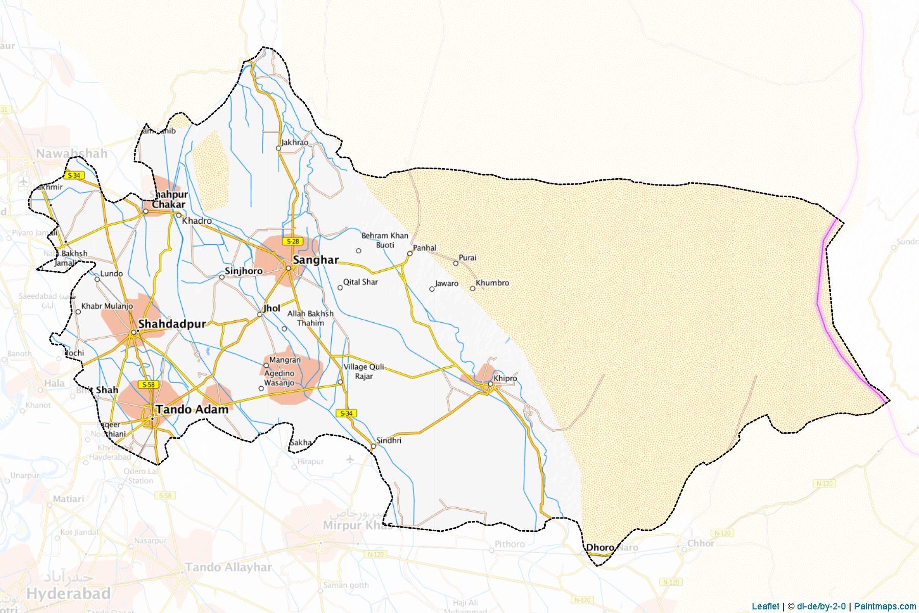 Sanghar (Sindh) Map Cropping Samples-1