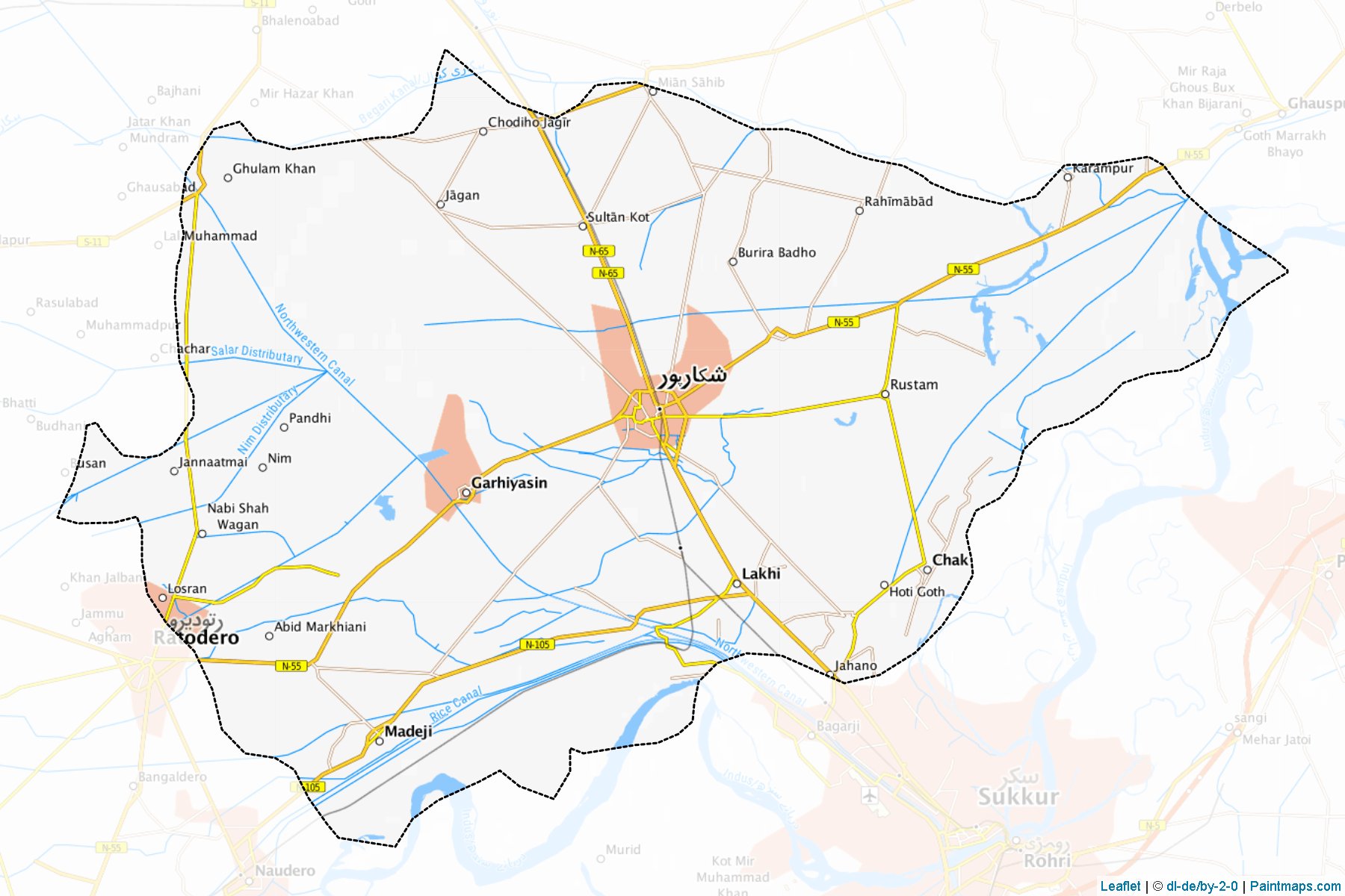 Shikarpur (Sindh) Map Cropping Samples-1