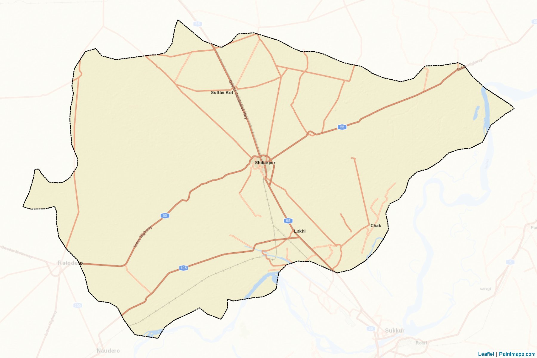 Shikarpur (Sindh) Map Cropping Samples-2