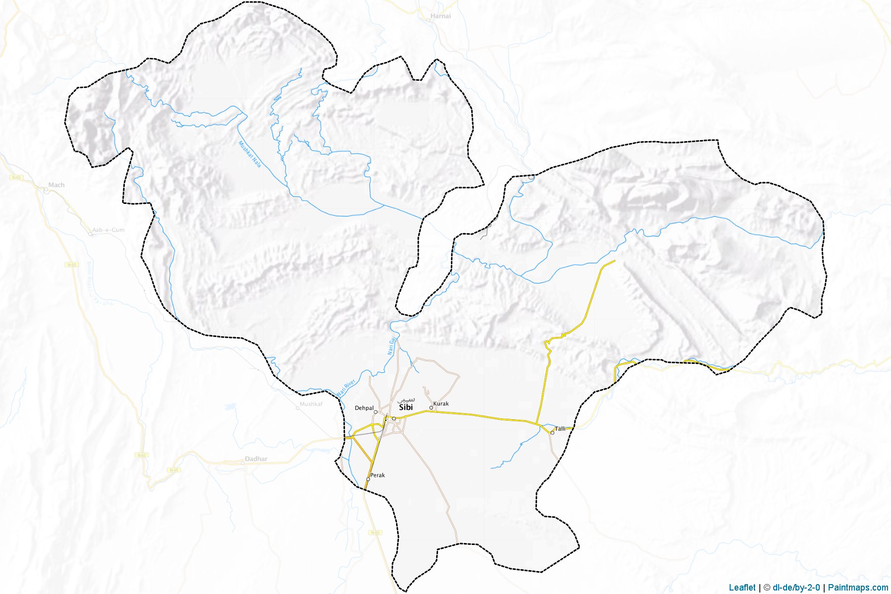 Sibi (Balochistan) Map Cropping Samples-1