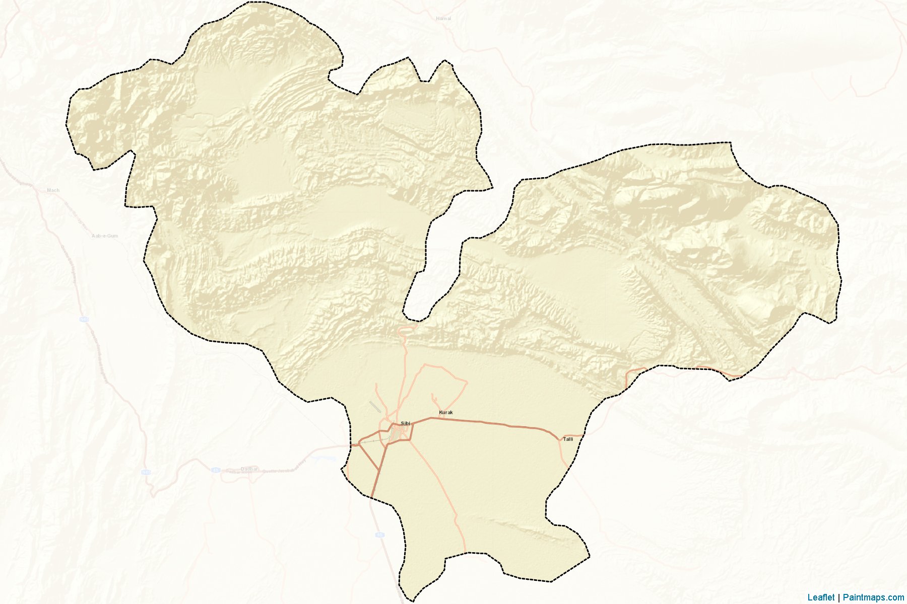 Sibi (Balochistan) Map Cropping Samples-2