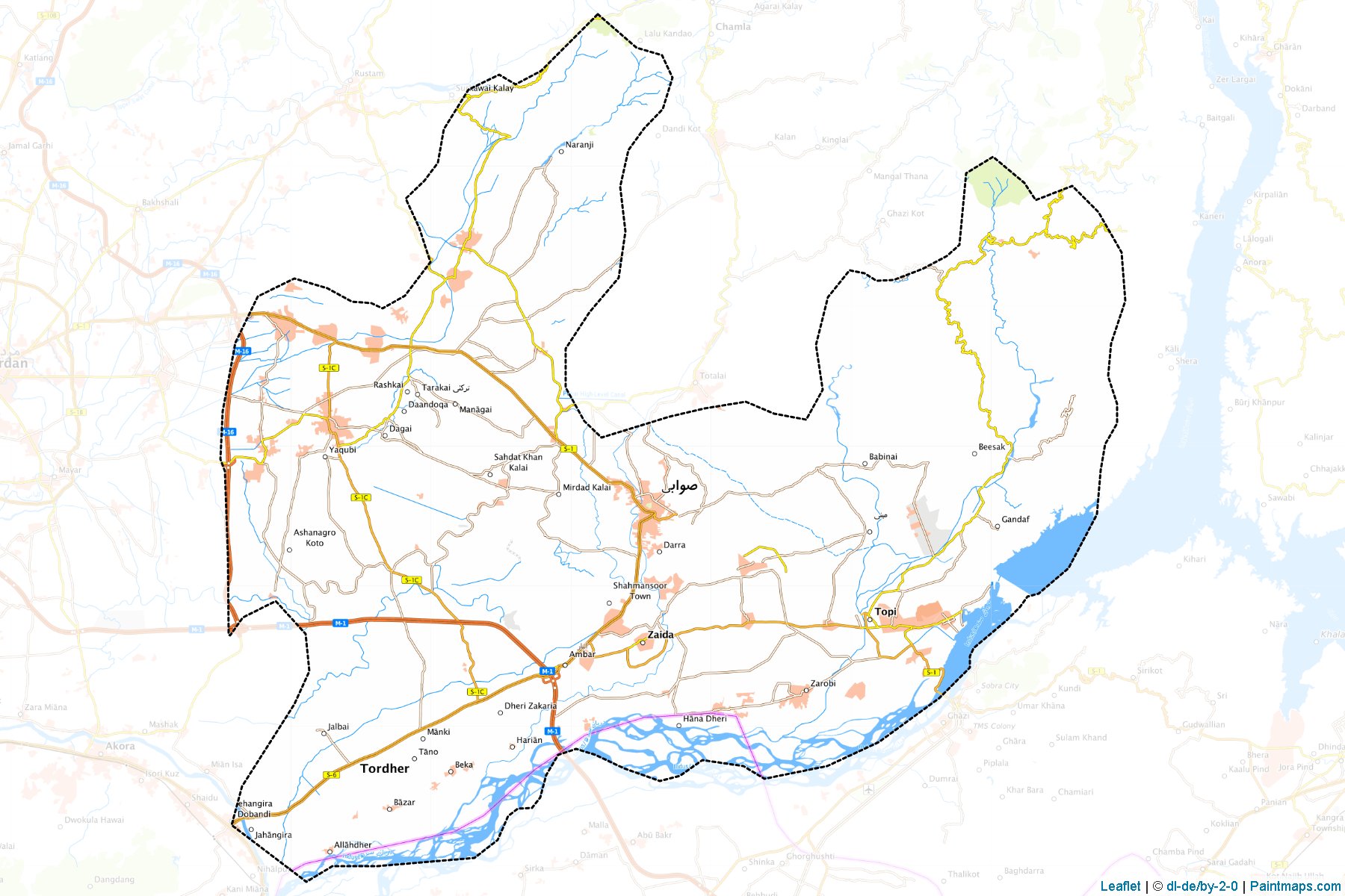 Swabi (Khyber Pakhtunkhwa) Map Cropping Samples-1