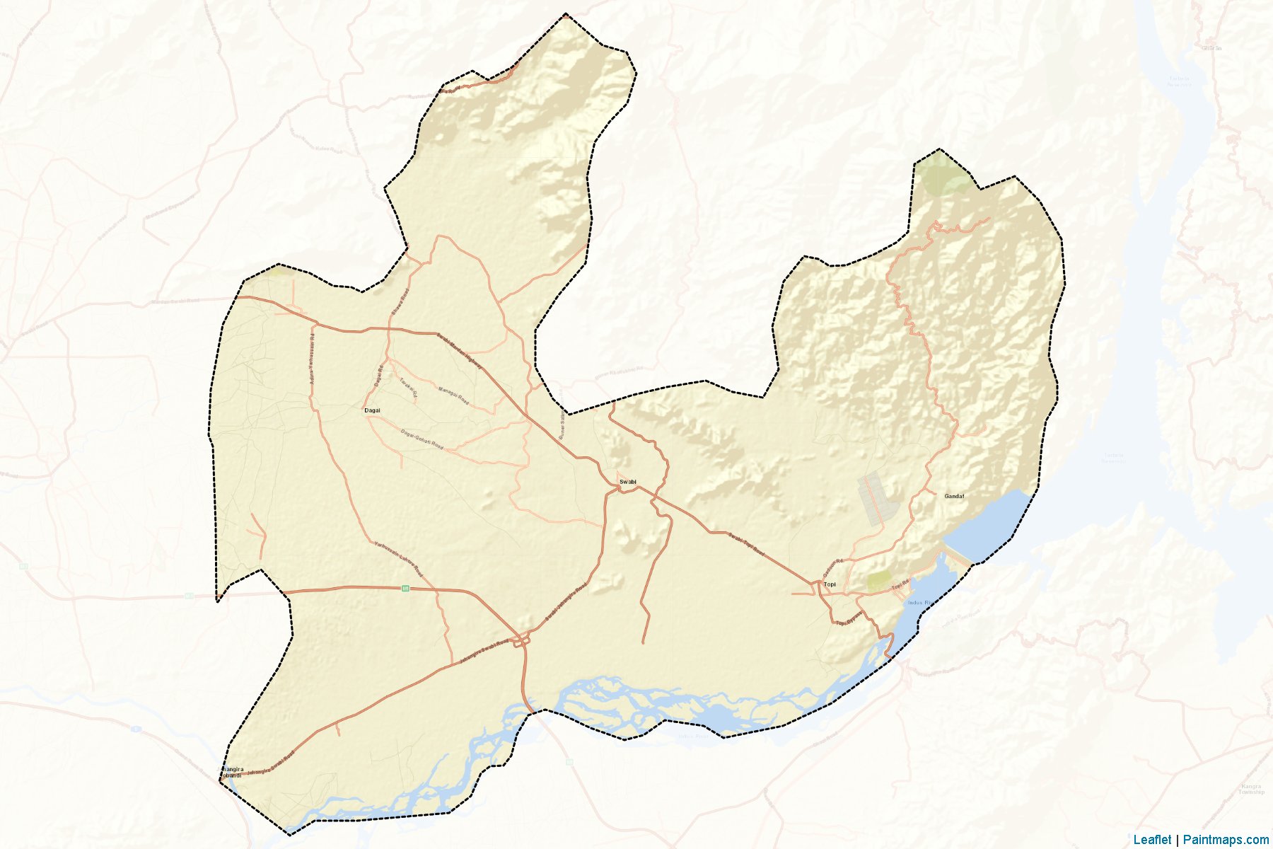 Swabi (Kuzeybatı Sınır Eyaleti) Haritası Örnekleri-2