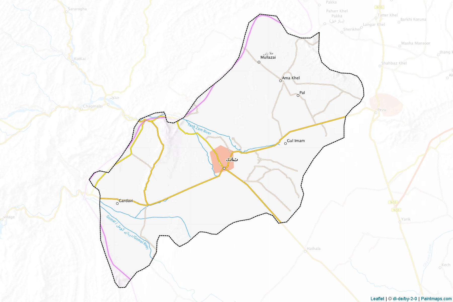 Tank (Khyber Pakhtunkhwa) Map Cropping Samples-1