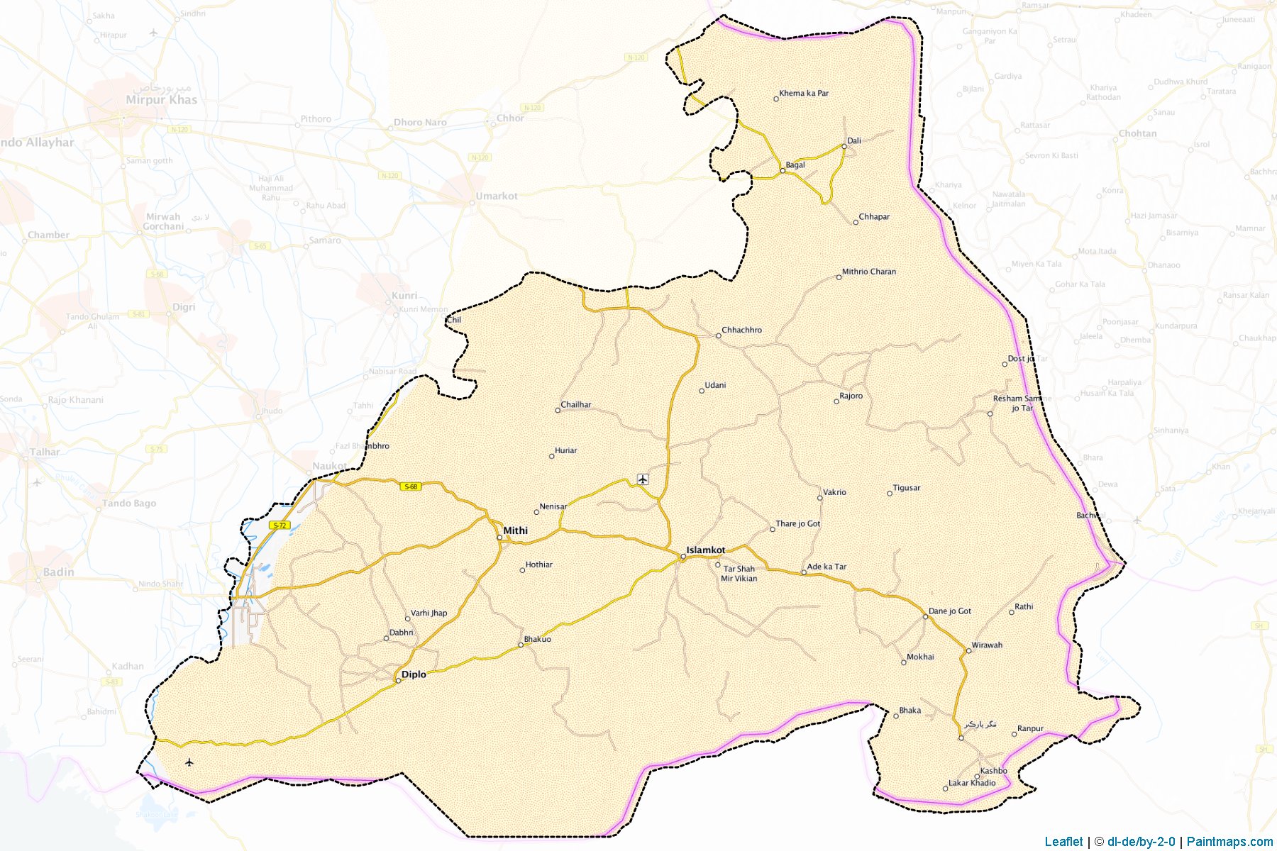 Muestras de recorte de mapas Tharparkar (Sindh)-1