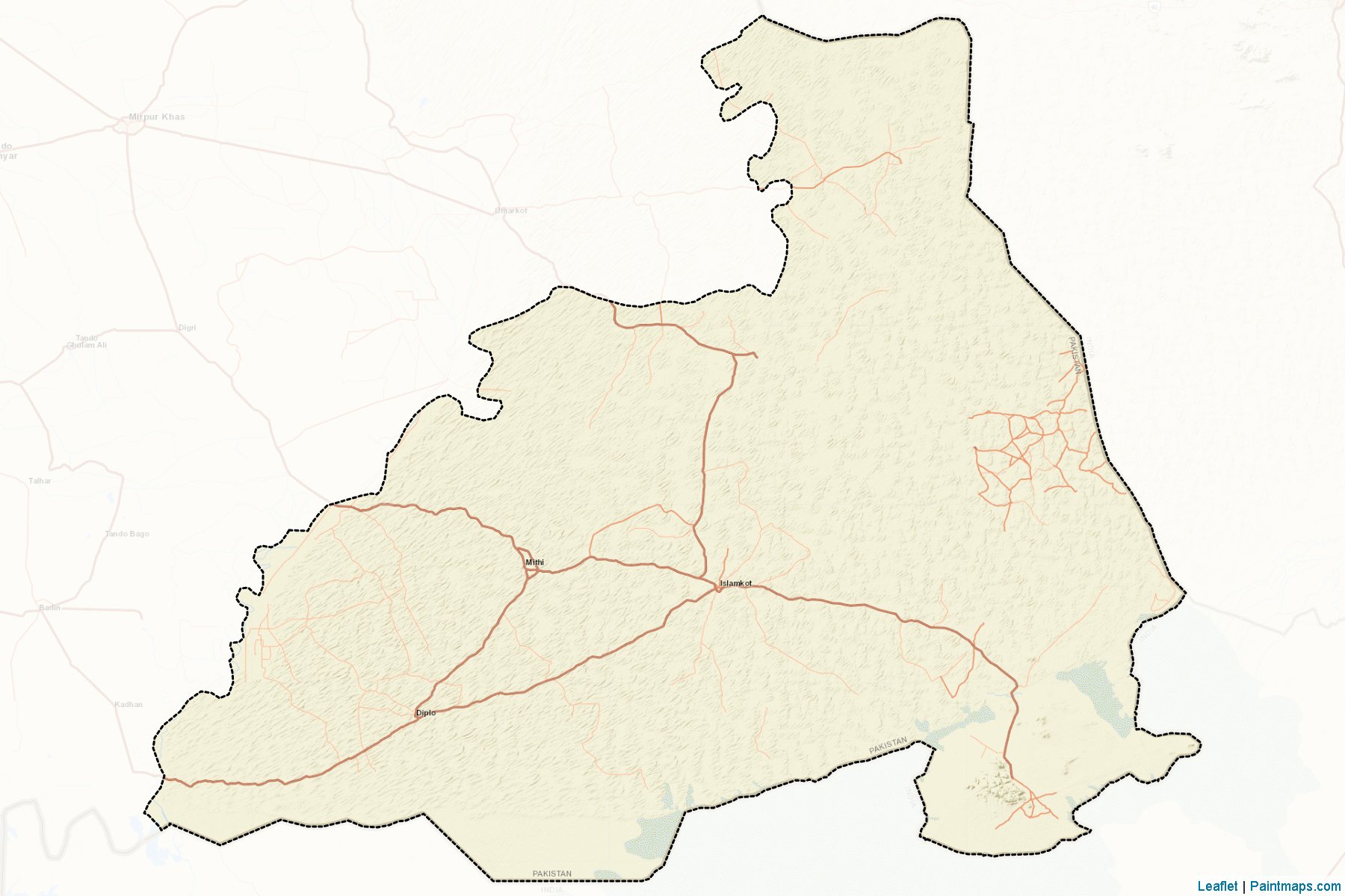 Muestras de recorte de mapas Tharparkar (Sindh)-2