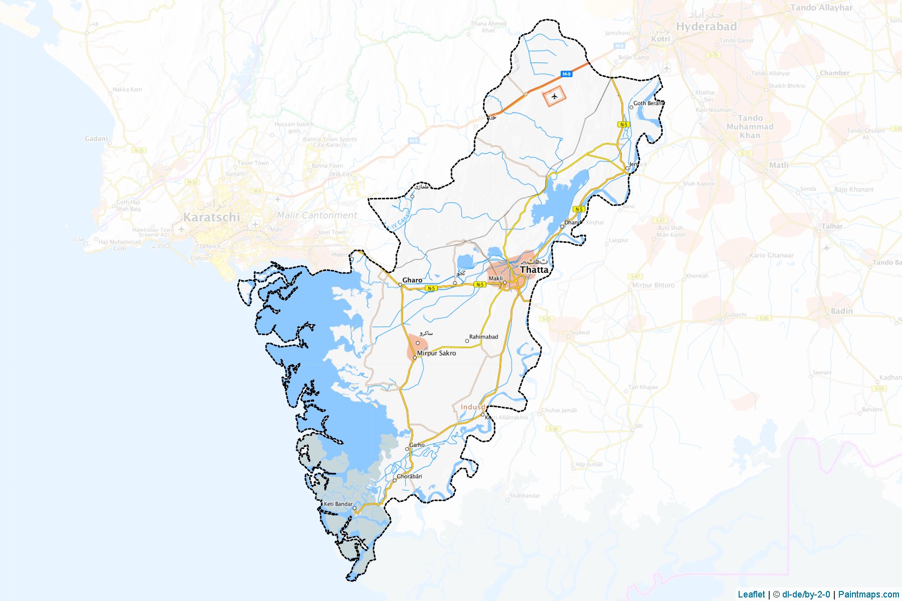 Thatta (Sindh) Map Cropping Samples-1