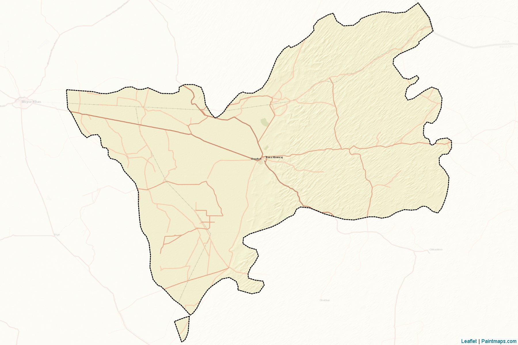 Muestras de recorte de mapas Umerkot (Sindh)-2