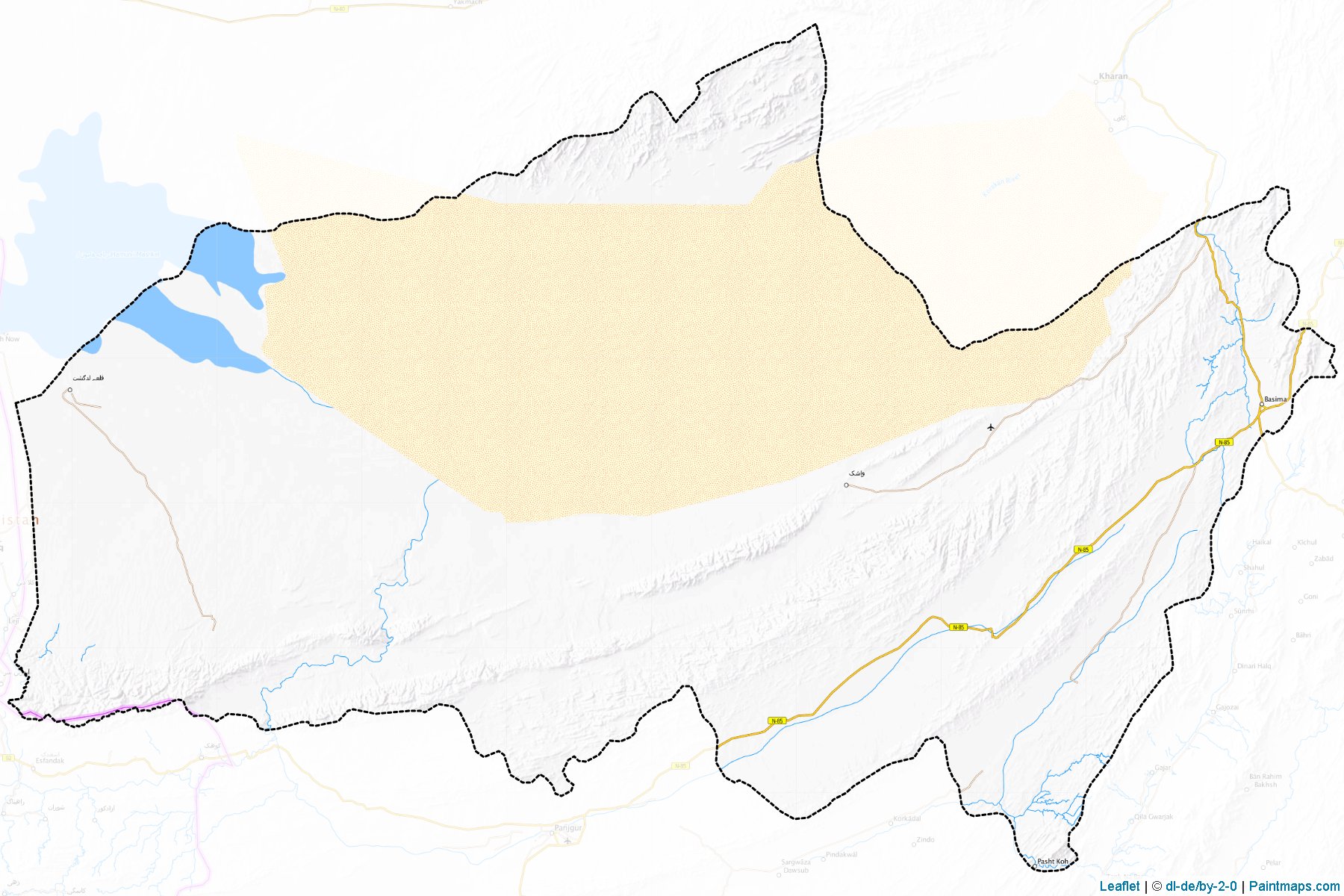 Washuk (Balochistan) Map Cropping Samples-1