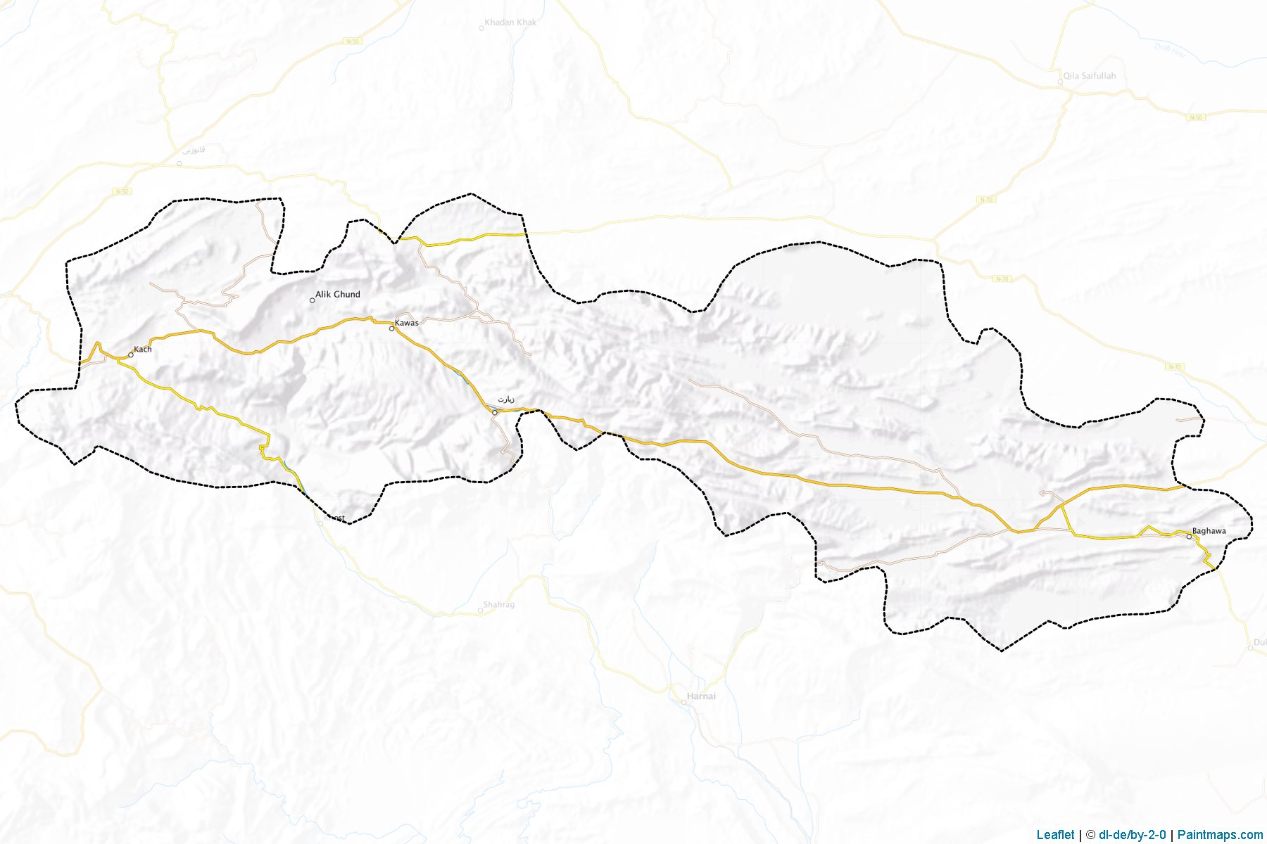 Ziarat (Balochistan) Map Cropping Samples-1