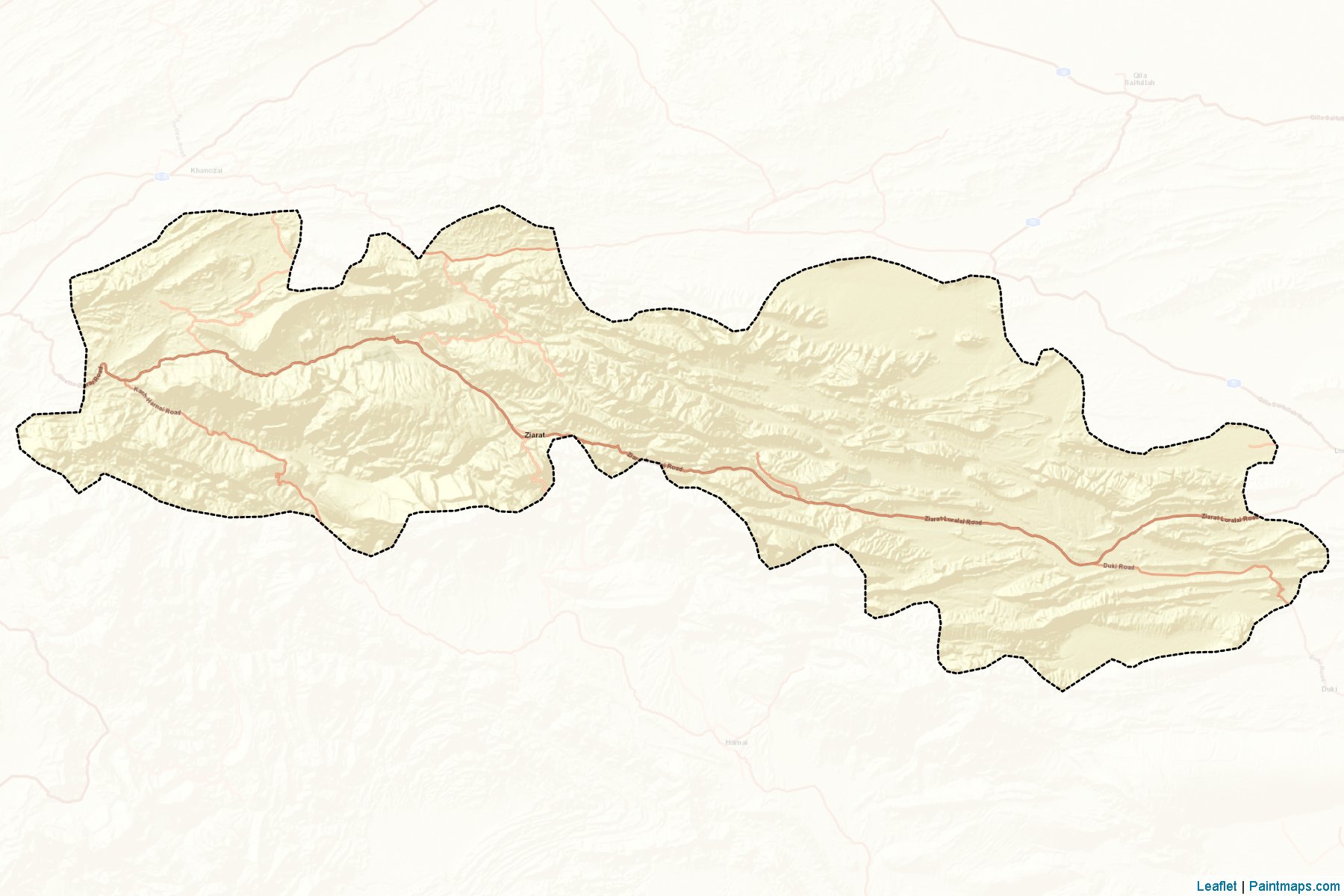 Ziarat (Balochistan) Map Cropping Samples-2