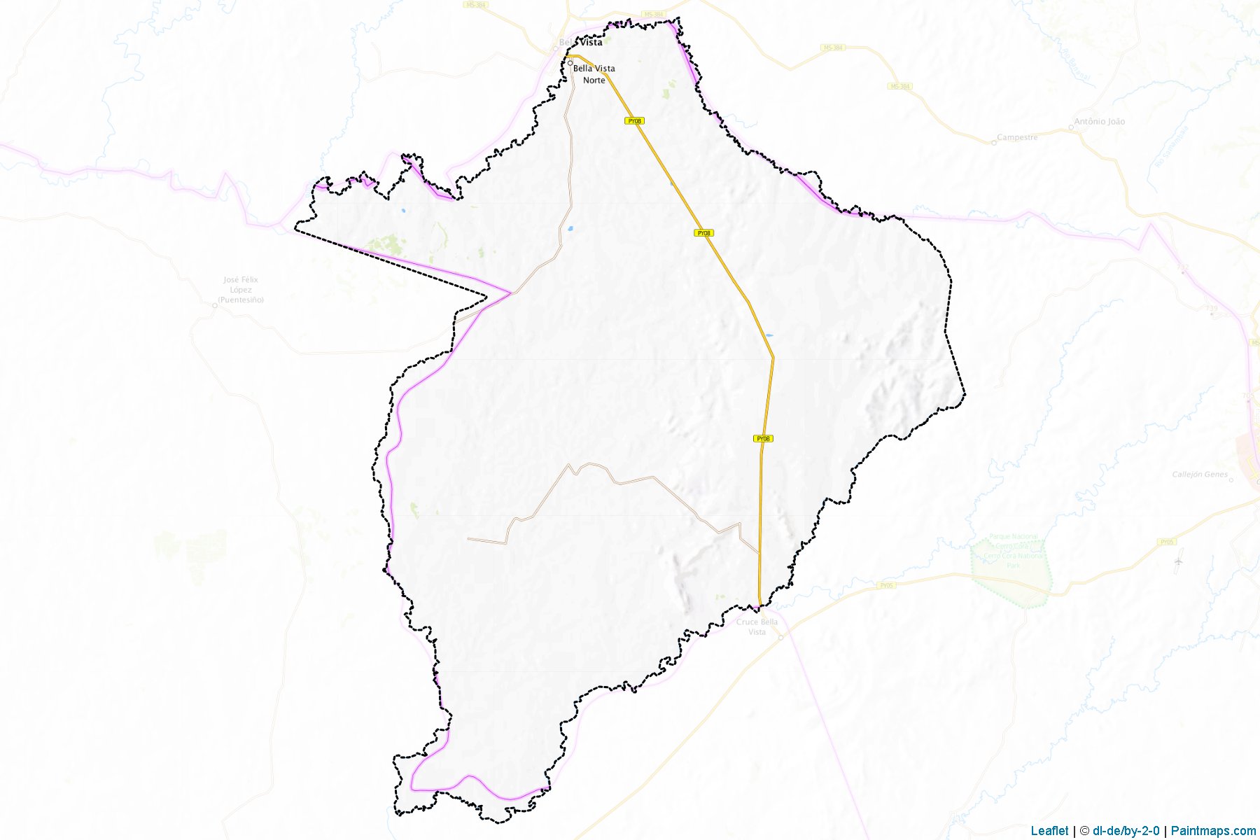 Muestras de recorte de mapas Bella Vista (Amambay)-1