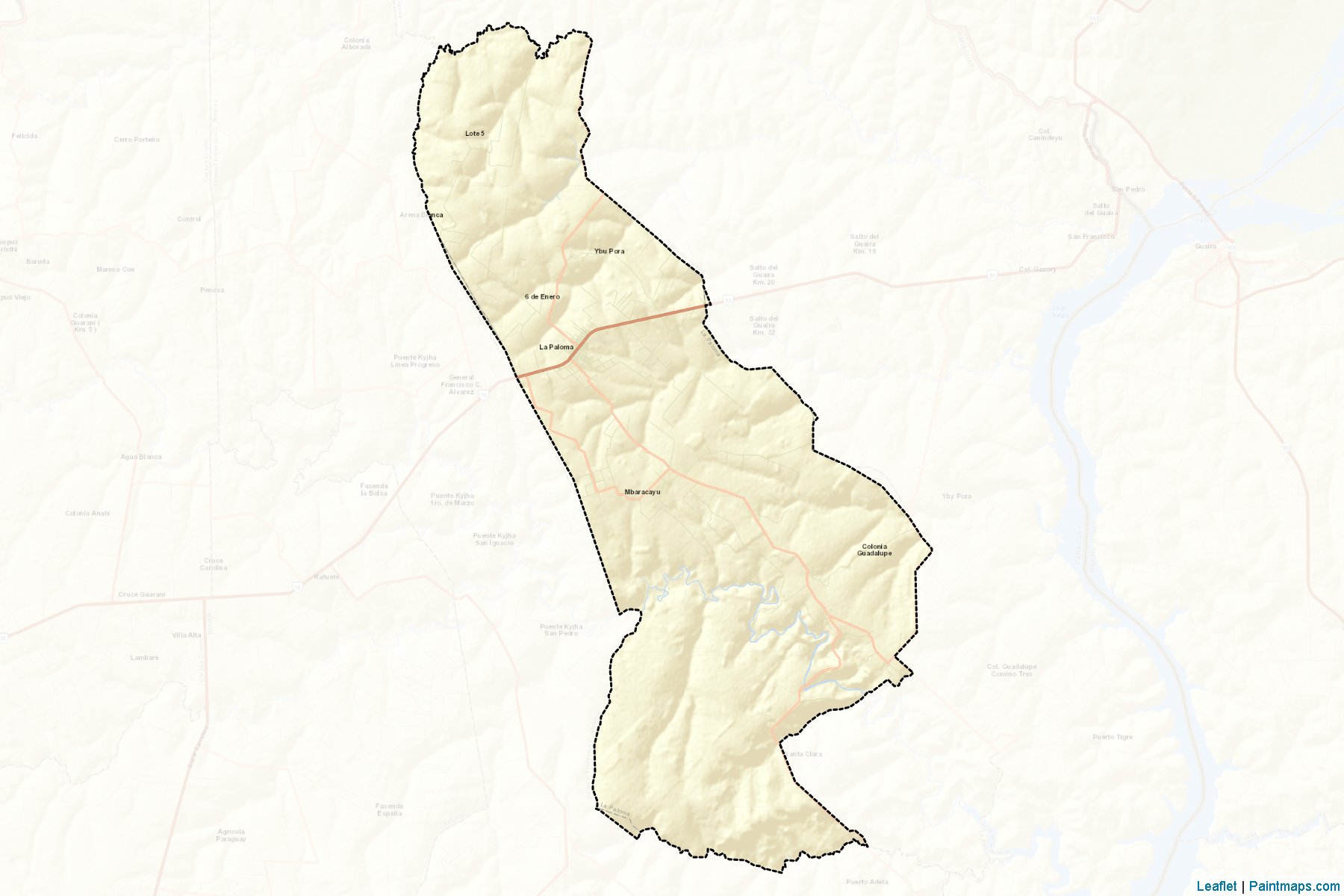 Muestras de recorte de mapas La Paloma (Canindeyú)-2