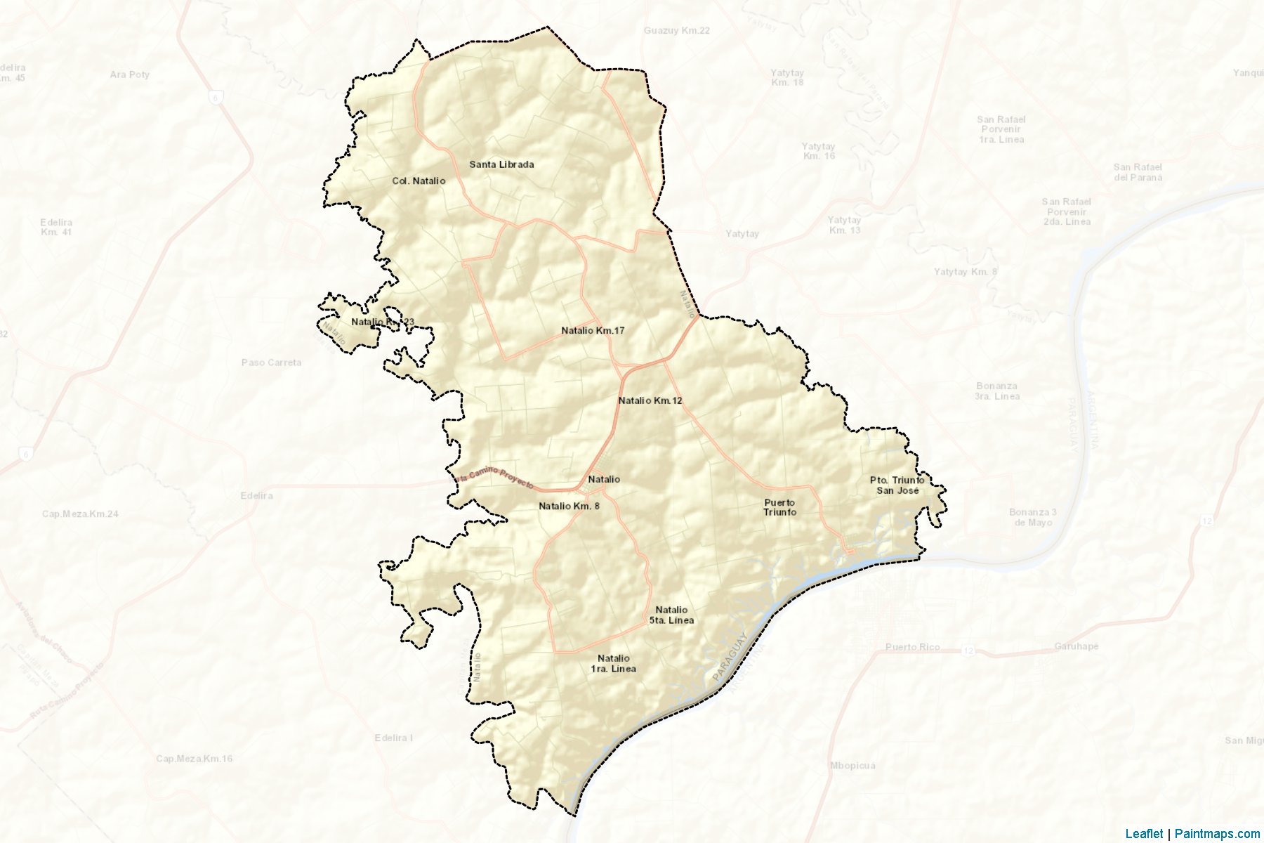 Muestras de recorte de mapas Natalio (Itapúa)-2