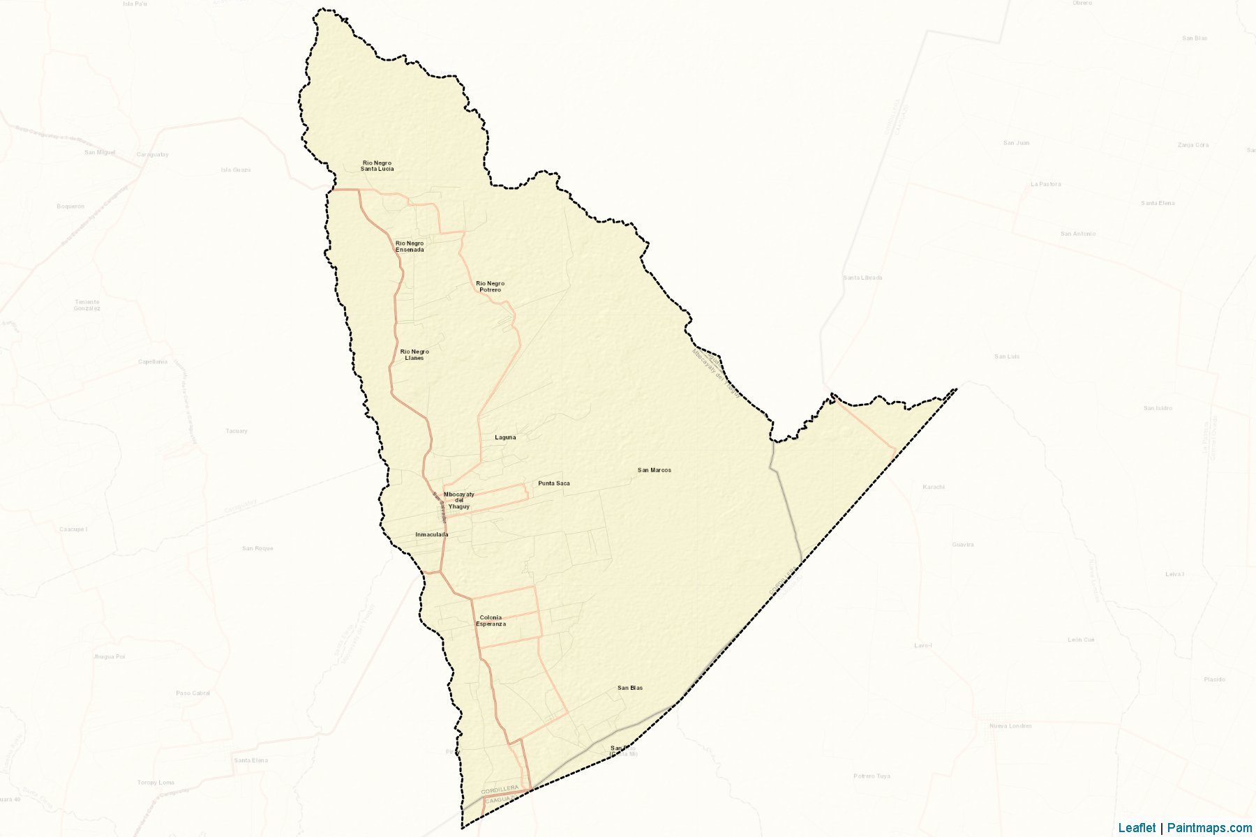 Mbocayaty del Yhaguy (Cordillera) Map Cropping Samples-2