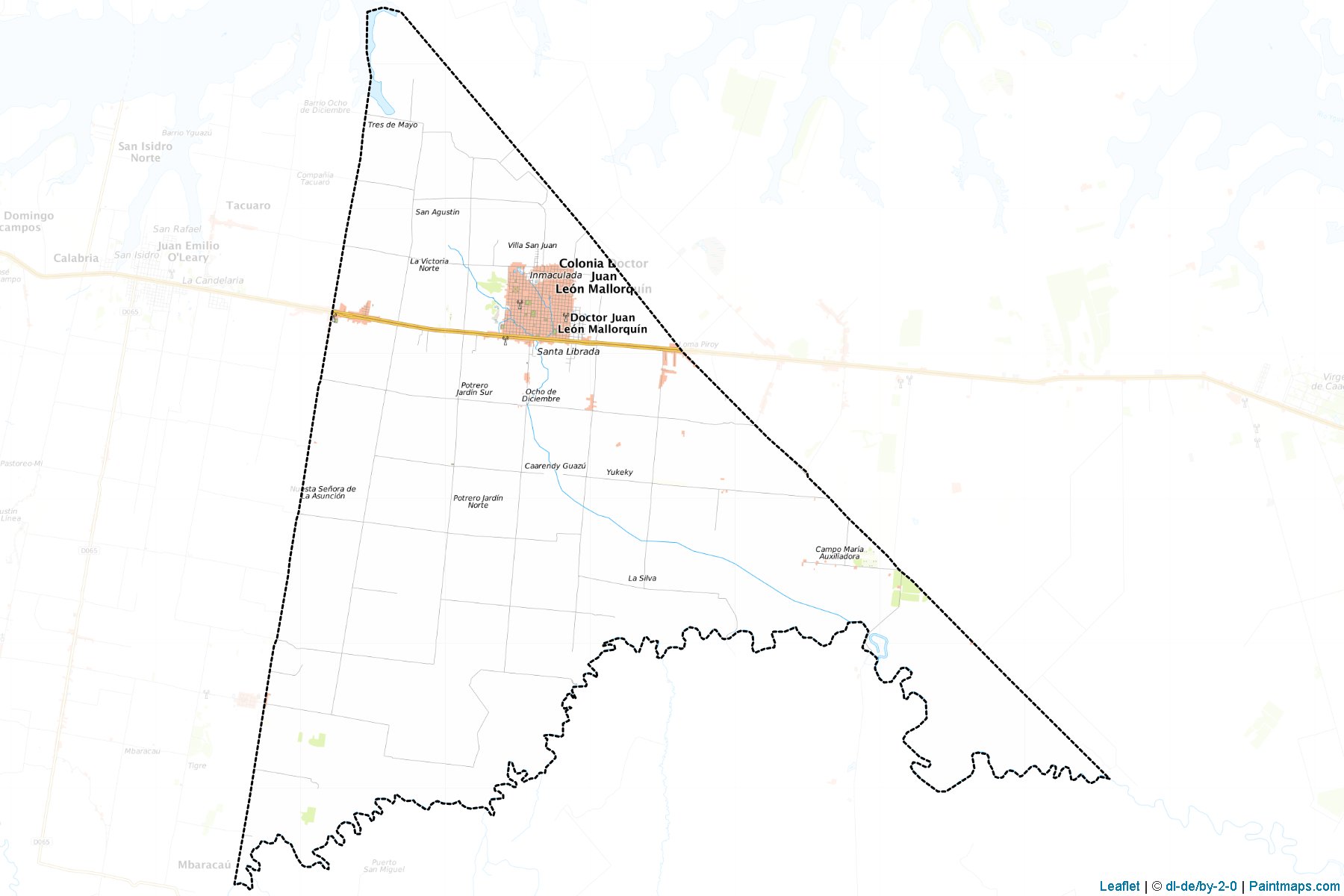 Muestras de recorte de mapas Dr. Juan Leon Mallorquin (Alto Paraná)-1