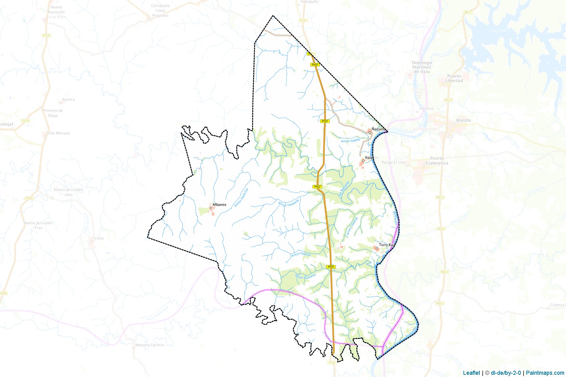 Muestras de recorte de mapas Ñacunday (Alto Paraná)-1