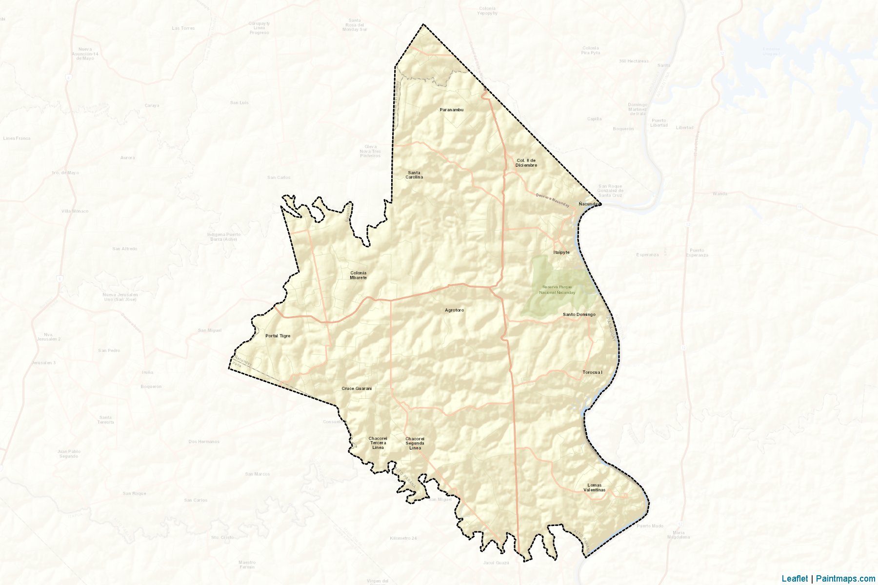 Muestras de recorte de mapas Ñacunday (Alto Paraná)-2